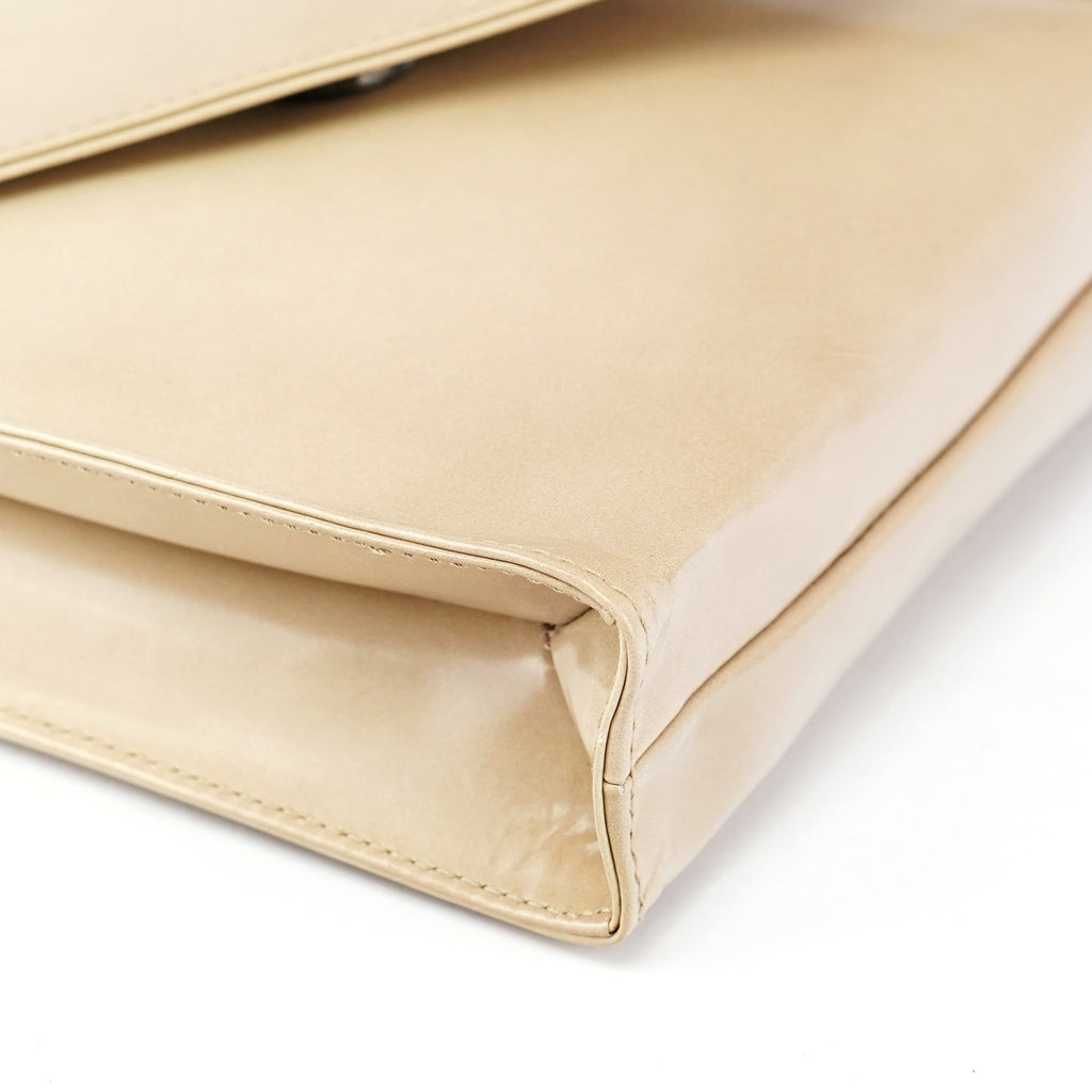 Beige Spazzolato Asimetric Handbag