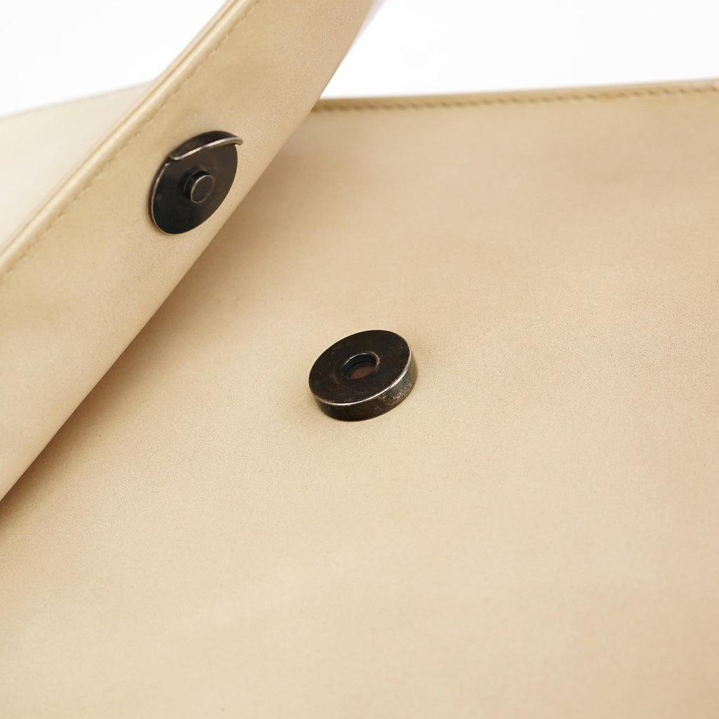 Beige Spazzolato Asimetric Handbag