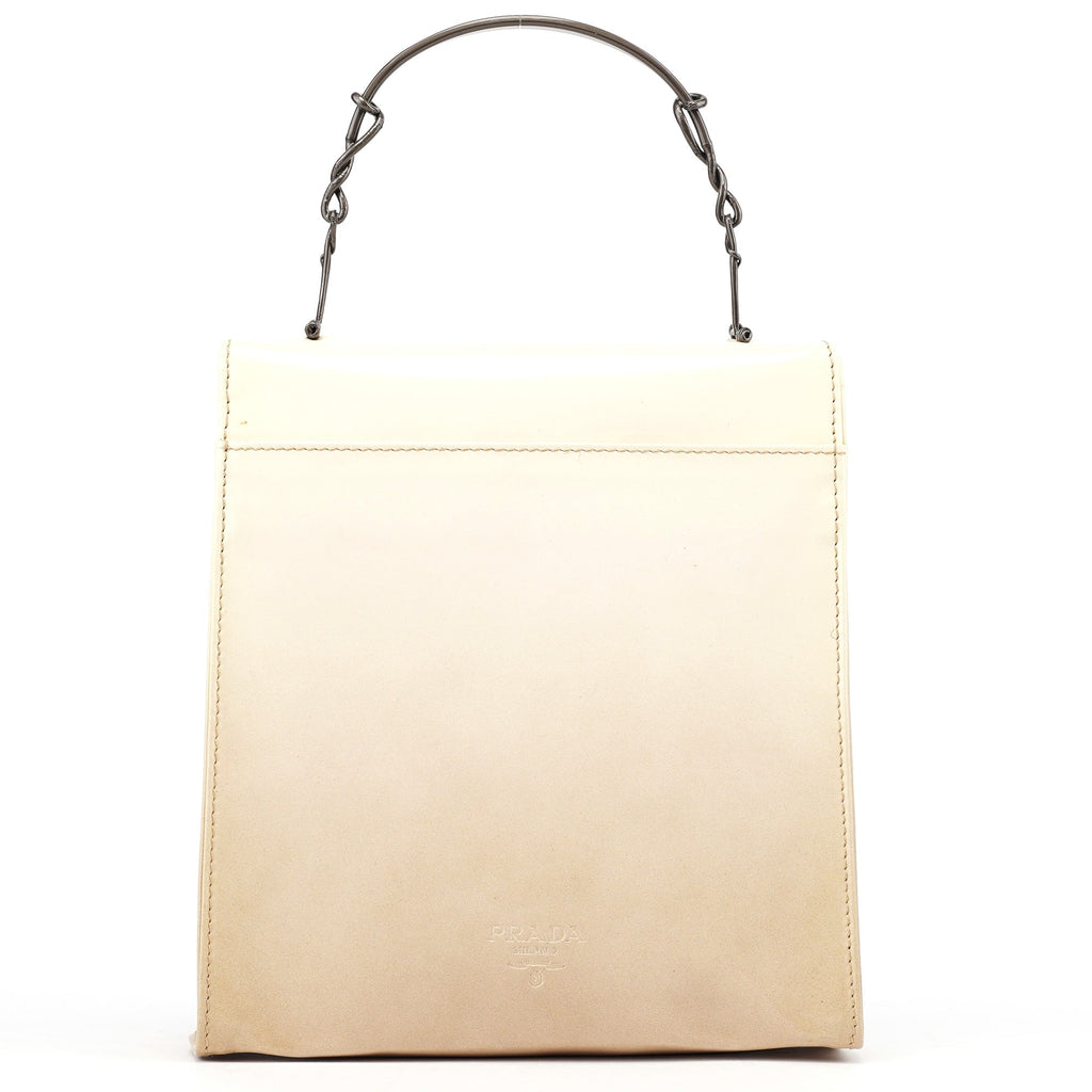 Beige Spazzolato Asimetric Handbag