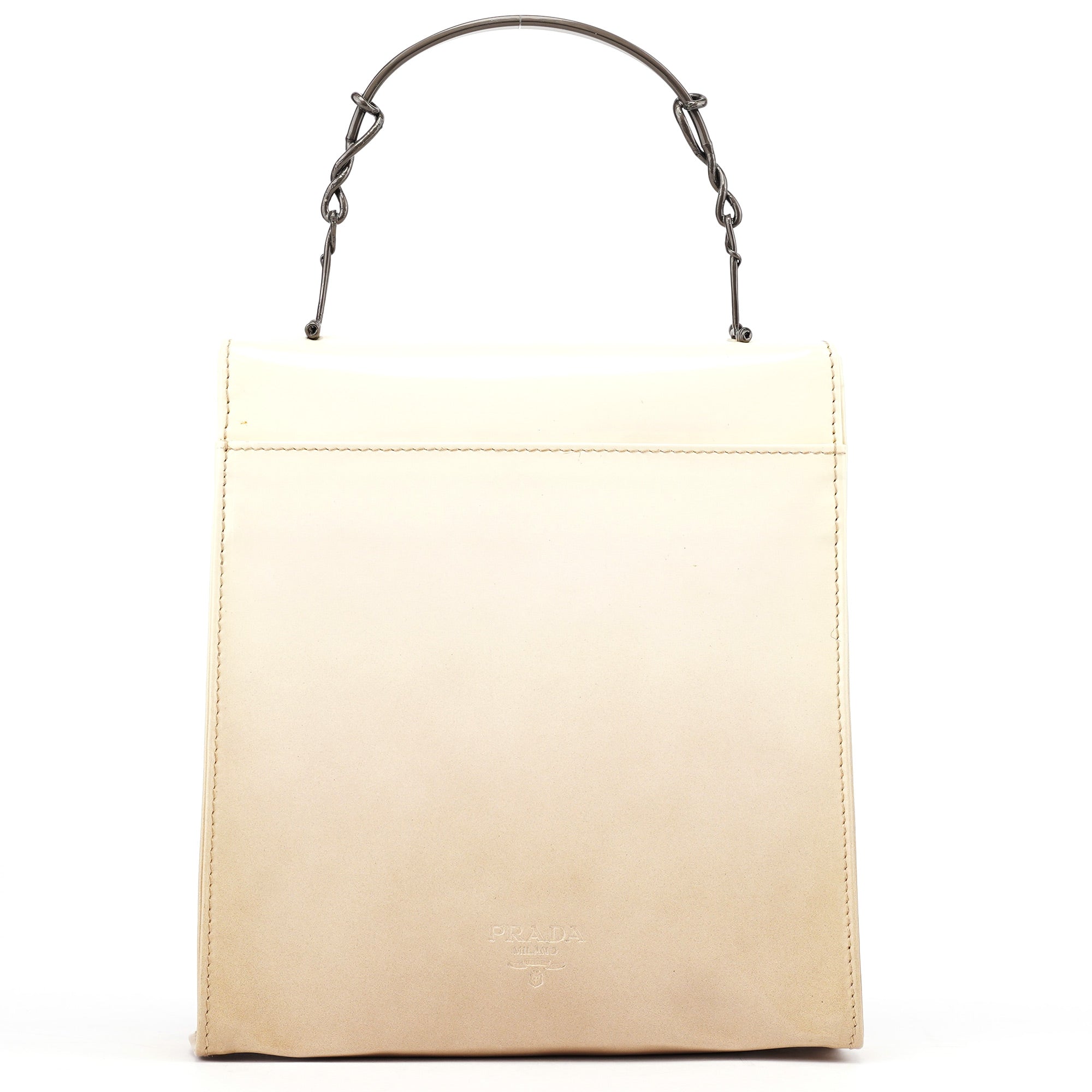 Beige Spazzolato Asimetric Handbag