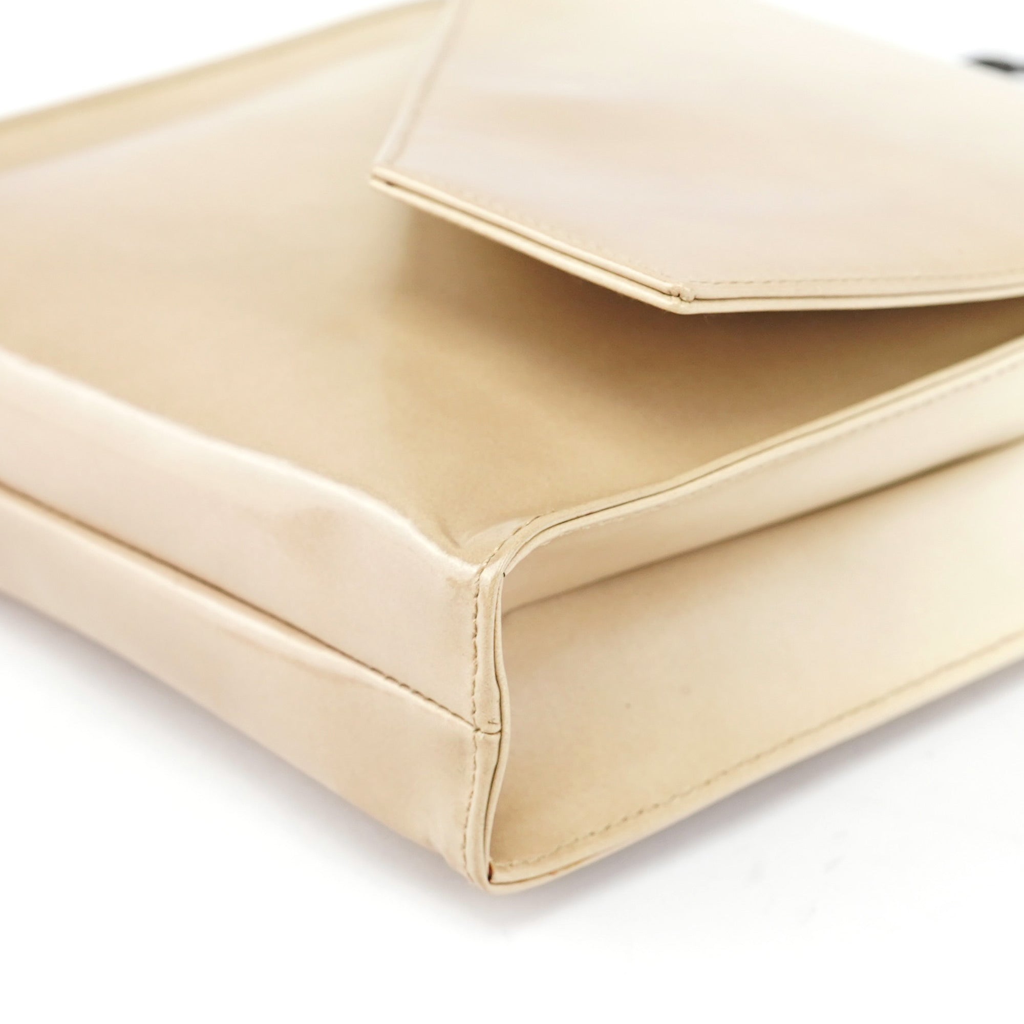 Beige Spazzolato Asimetric Handbag