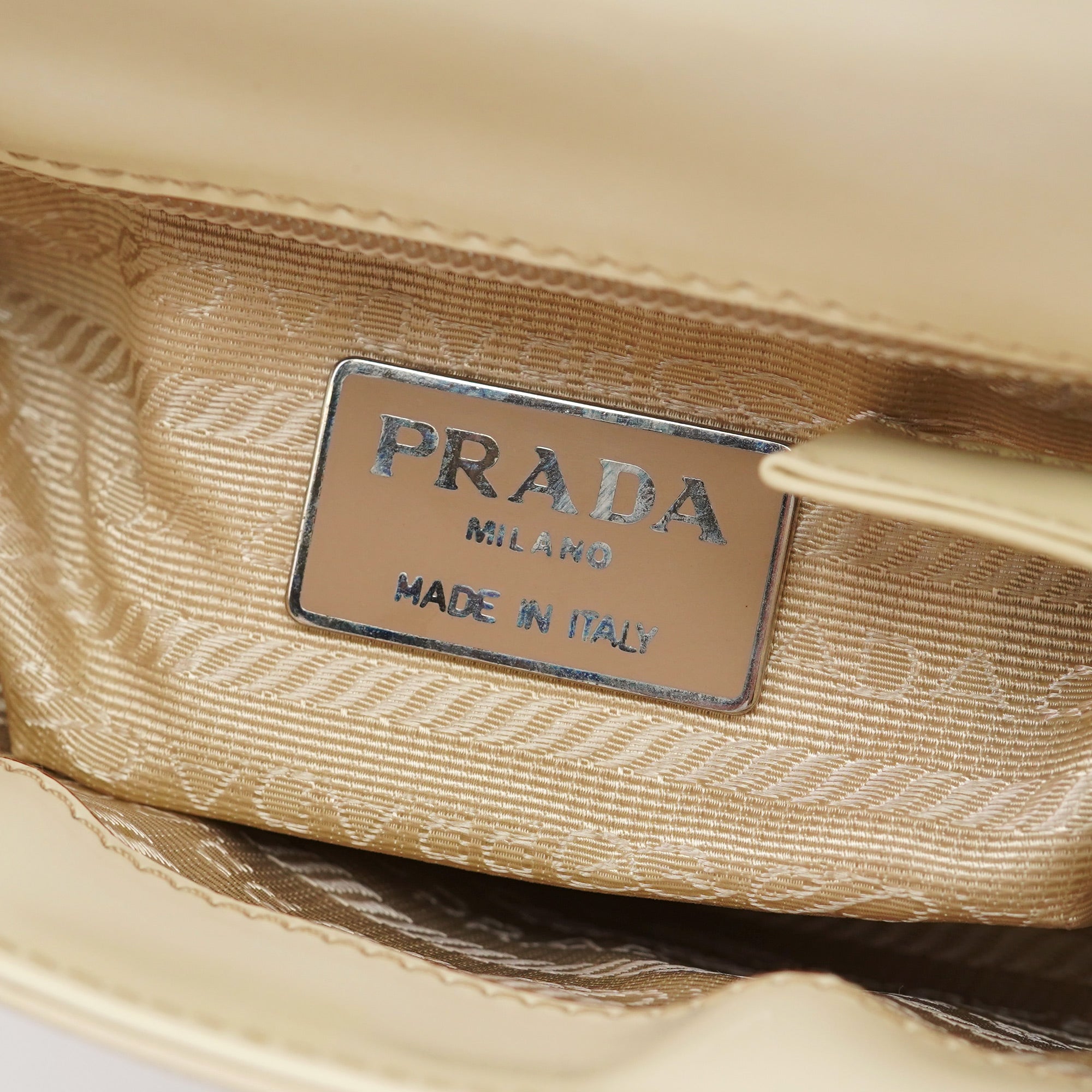 Beige Spazzolato Asimetric Handbag
