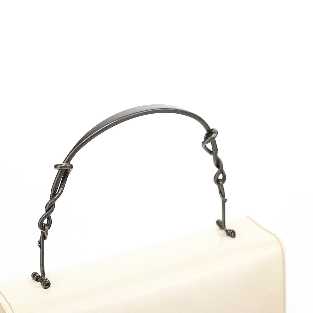 Beige Spazzolato Asimetric Handbag