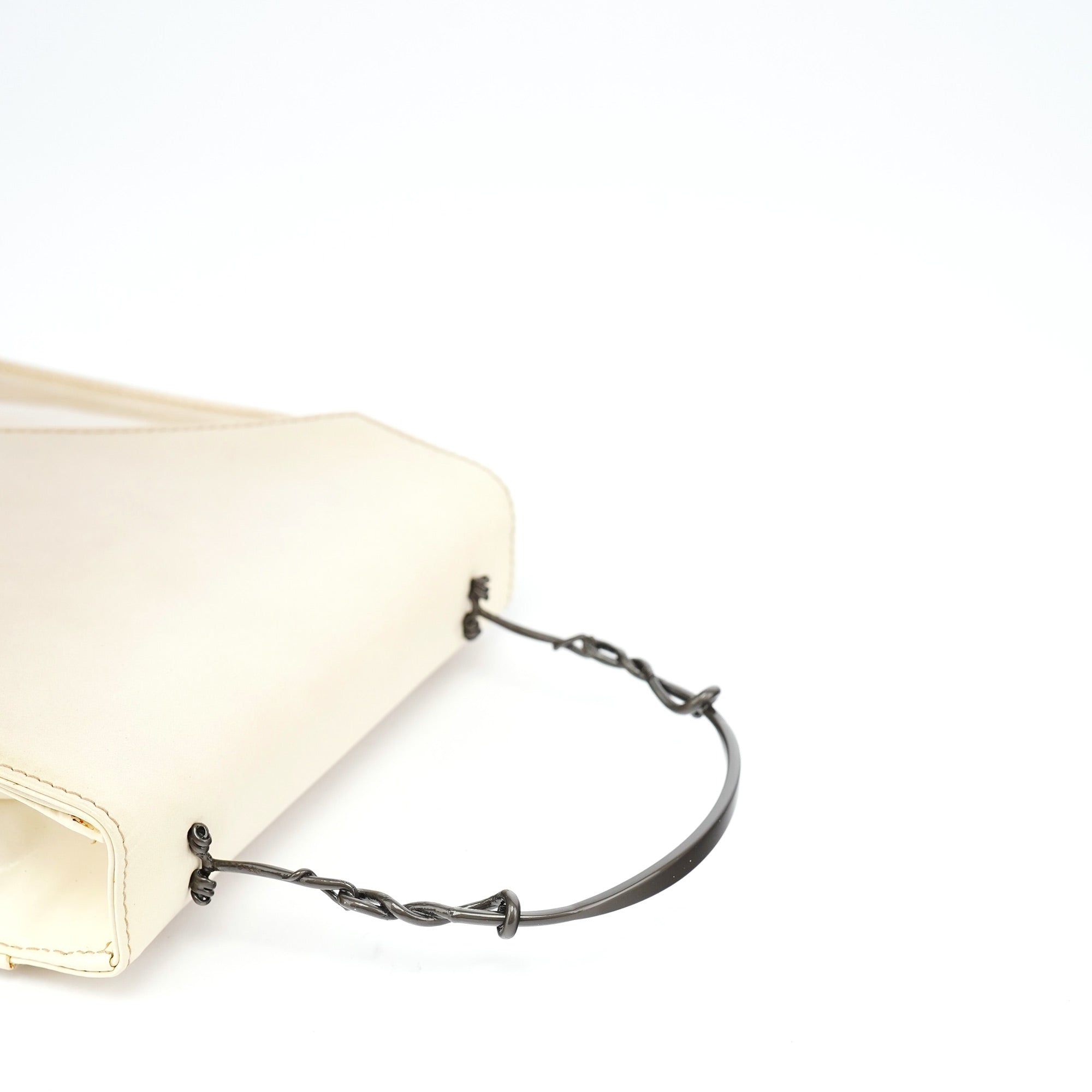 Beige Spazzolato Asimetric Handbag