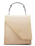 Beige Spazzolato Asimetric Handbag