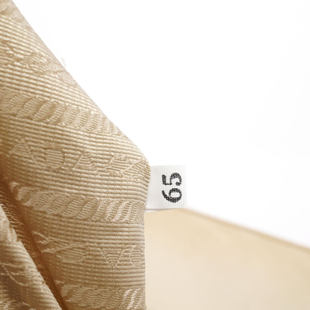 Beige Spazzolato Buckle Shoulder Bag
