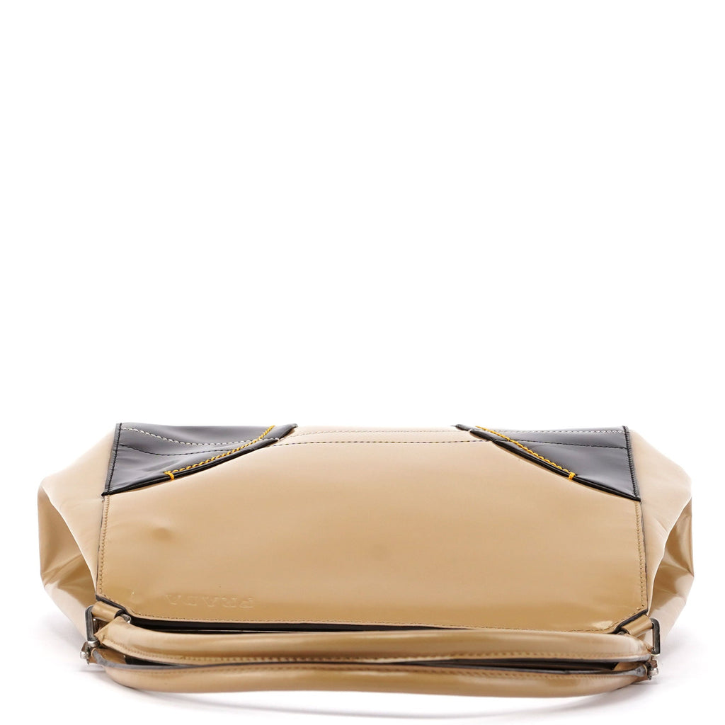 Beige Spazzolato Chic Bag