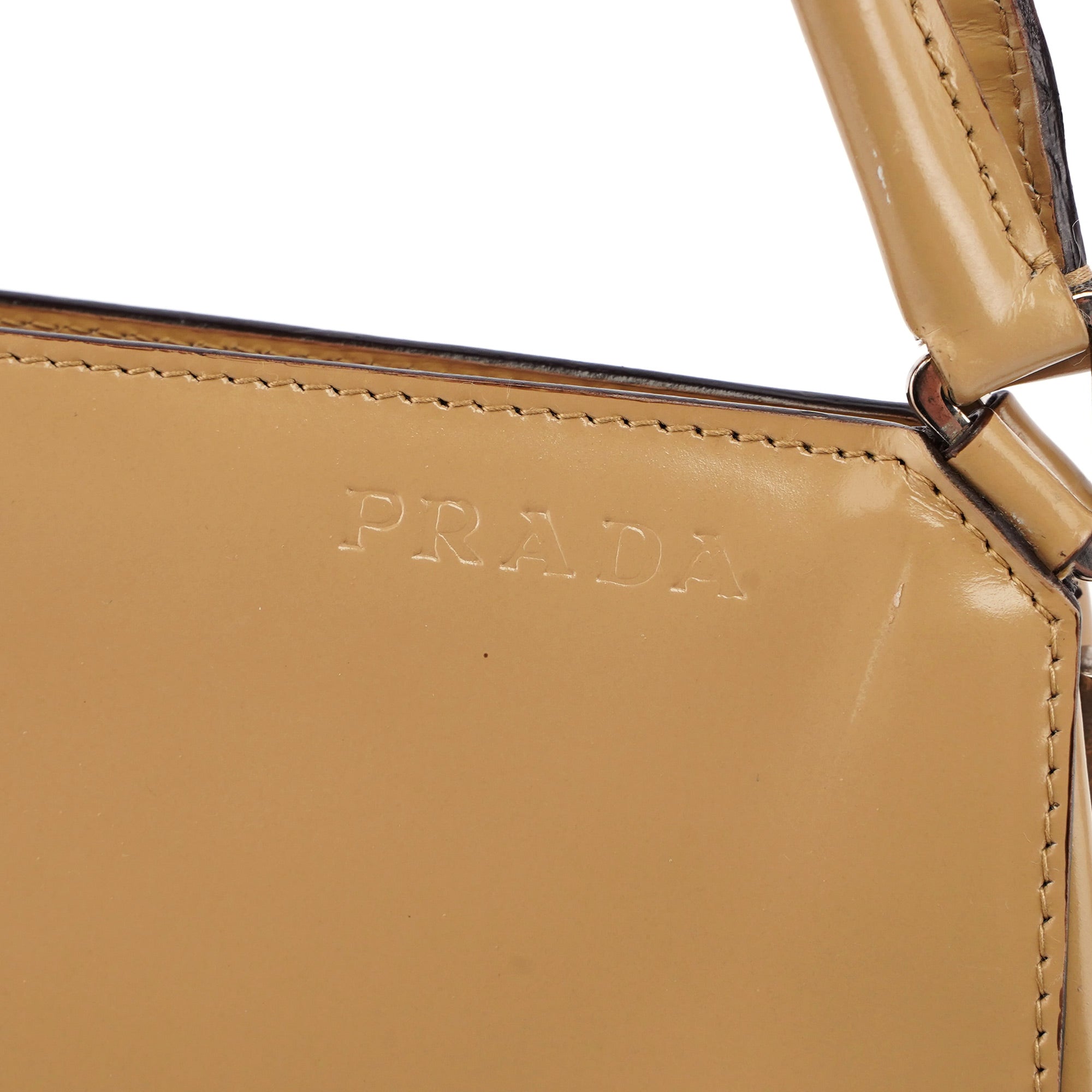 Beige Spazzolato Chic Bag