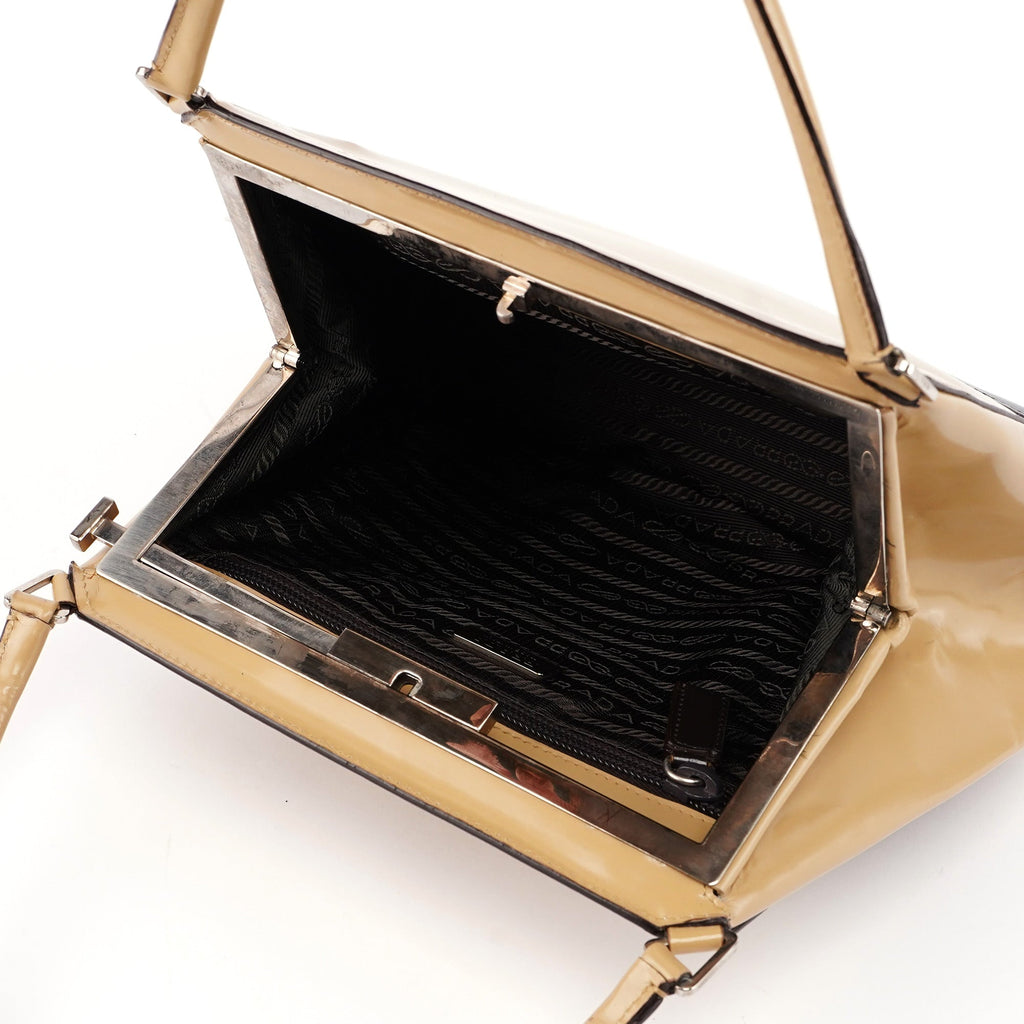 Beige Spazzolato Chic Bag