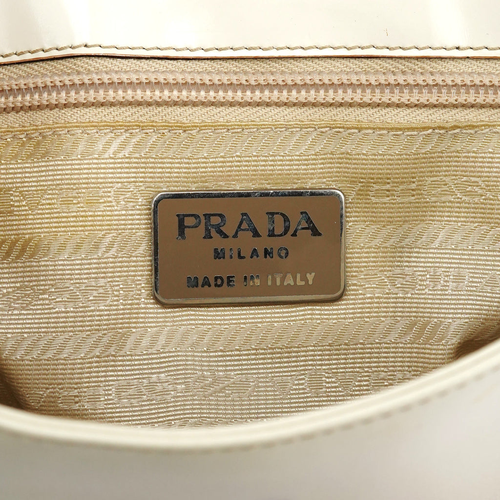 Beige Spazzolato Crossbody Bag