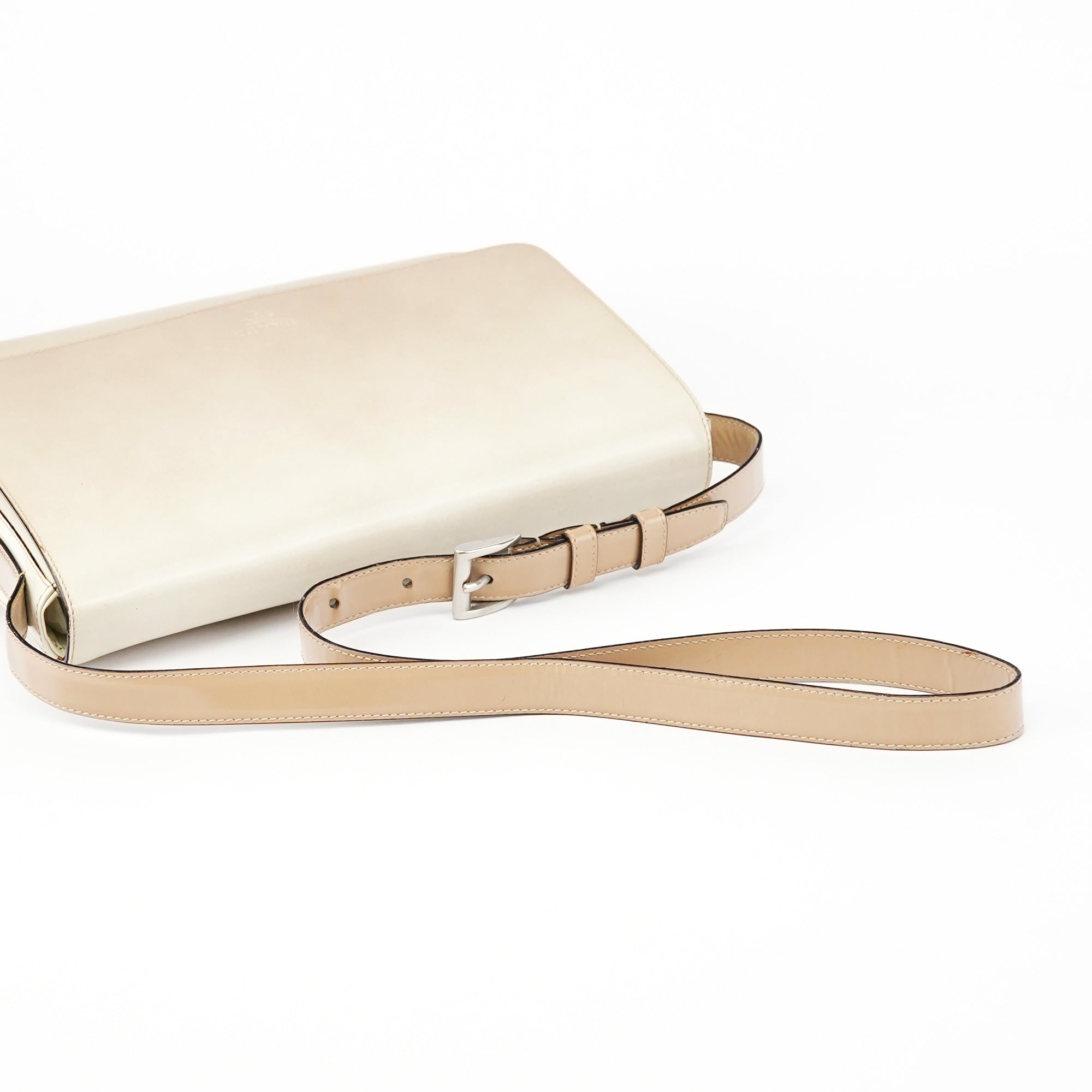 Beige Spazzolato Crossbody Bag