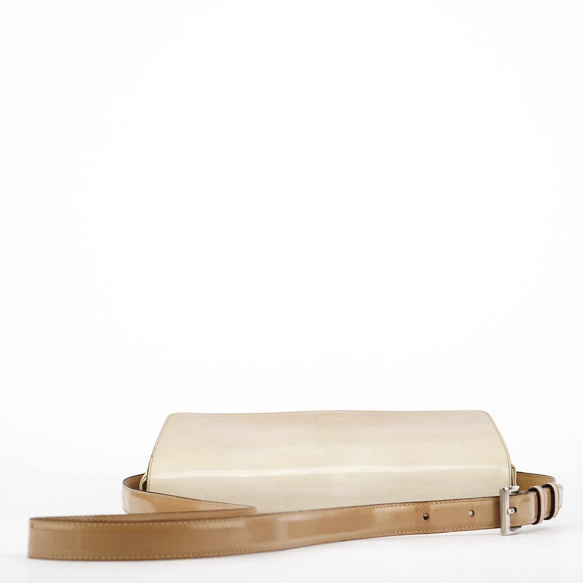 Beige Spazzolato Crossbody Bag