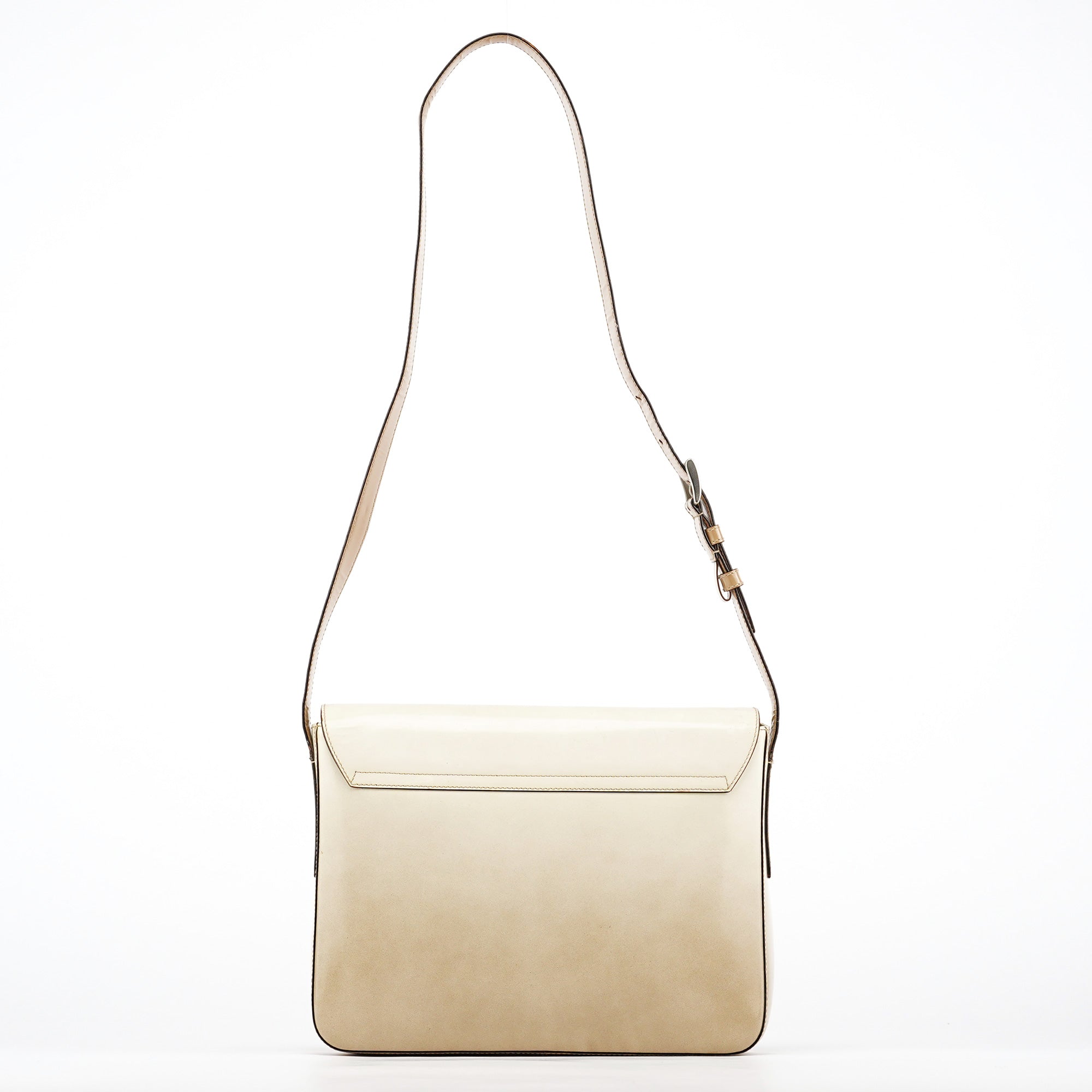 Beige Spazzolato Crossbody Bag