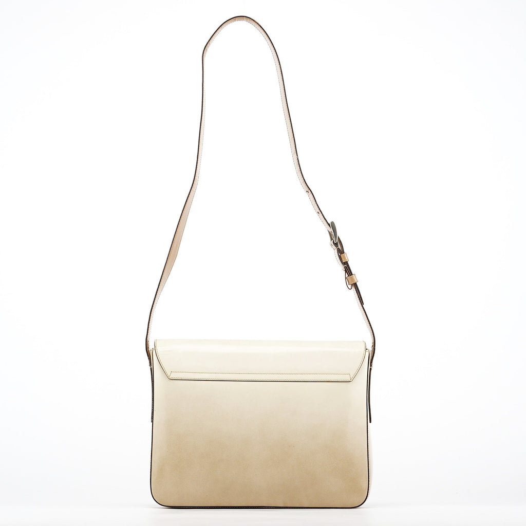 Beige Spazzolato Crossbody Bag