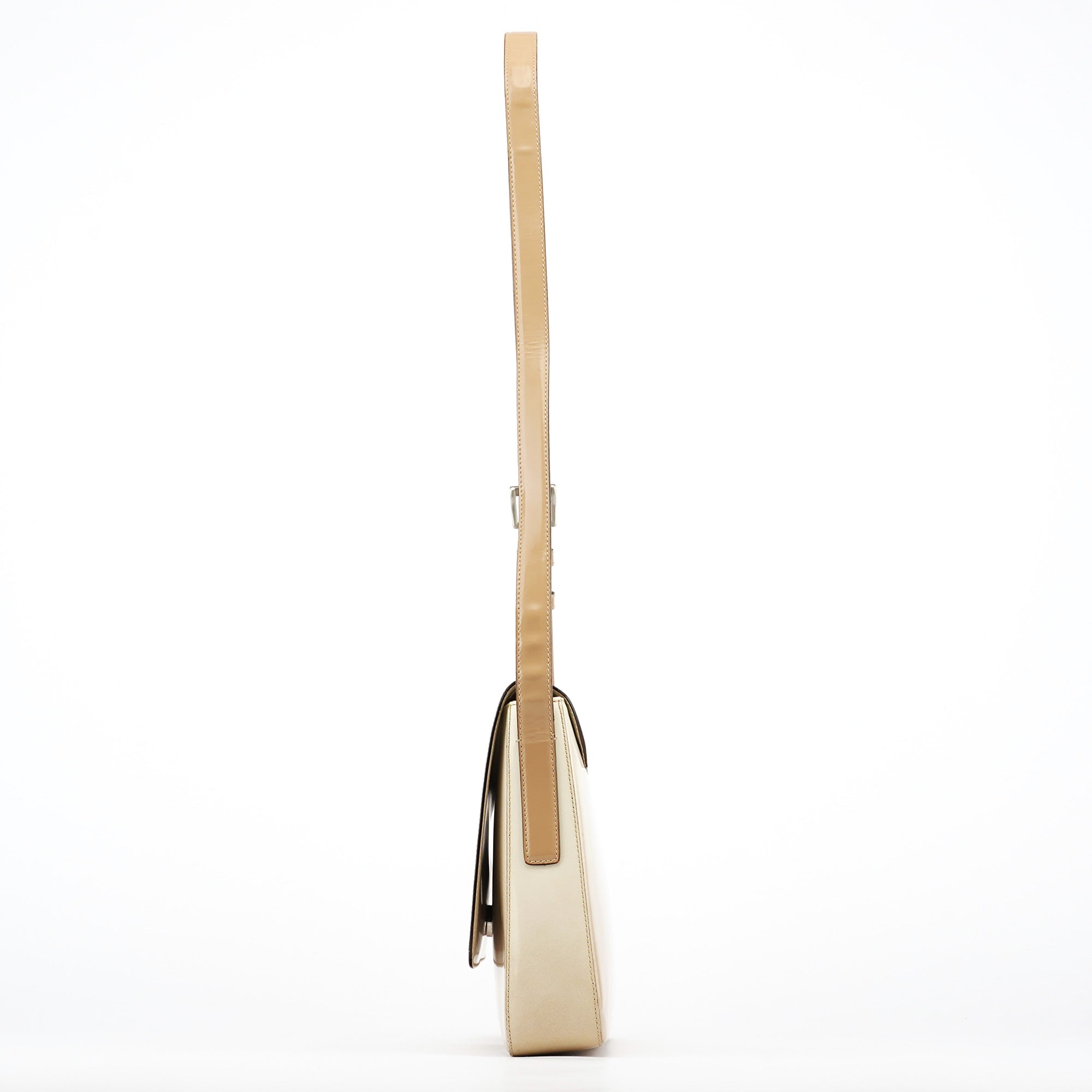 Beige Spazzolato Crossbody Bag