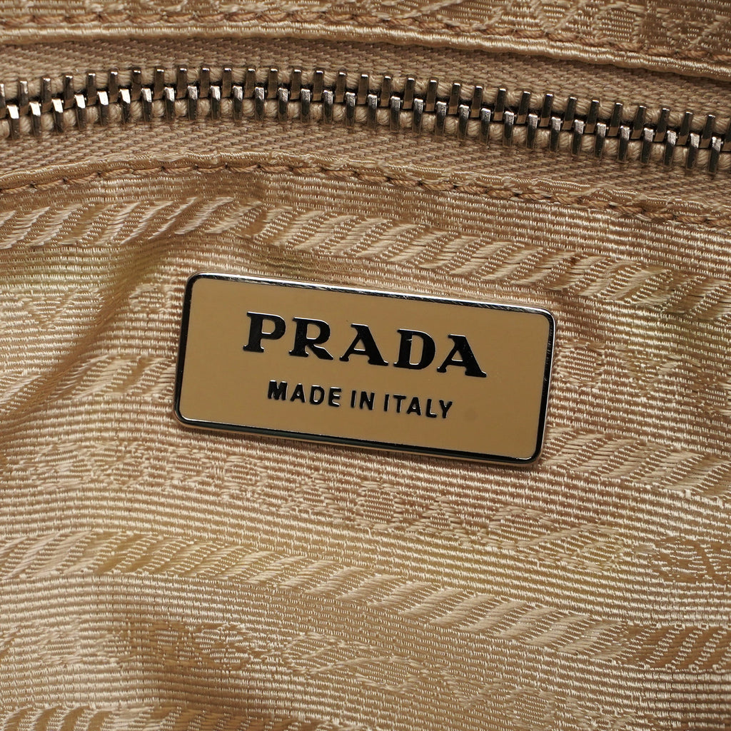 Beige Suede Large Flap Shoulder Bag