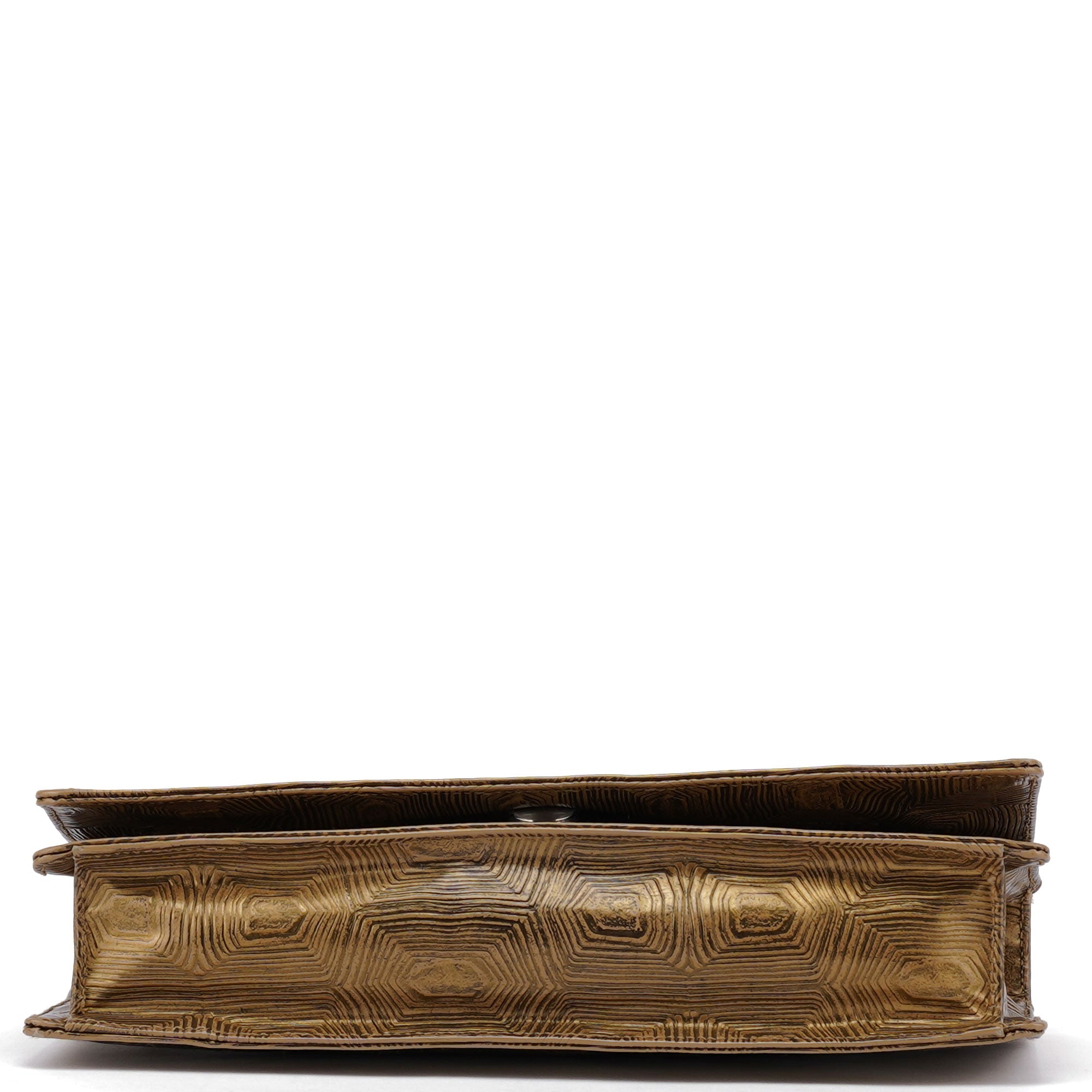 Beige Tartaruga Leather Shoulder Bag