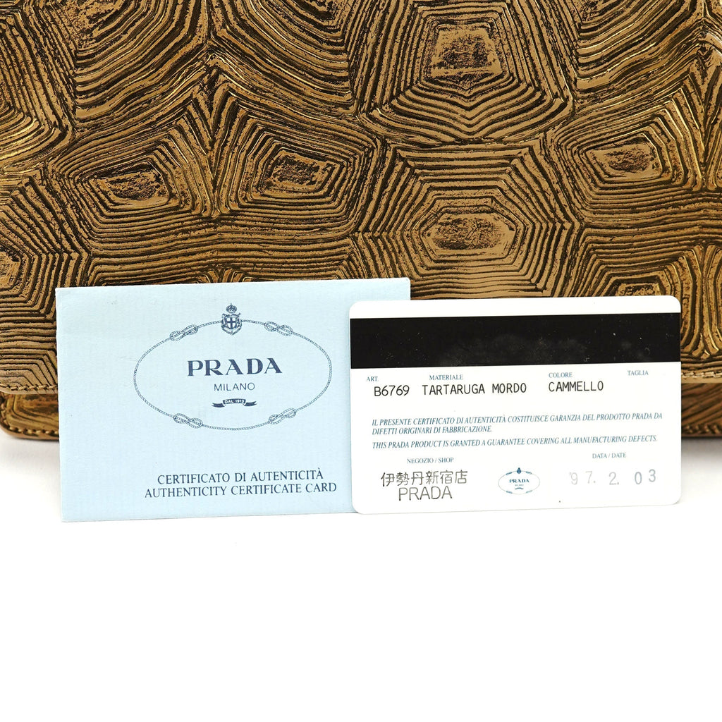 Beige Tartaruga Leather Shoulder Bag