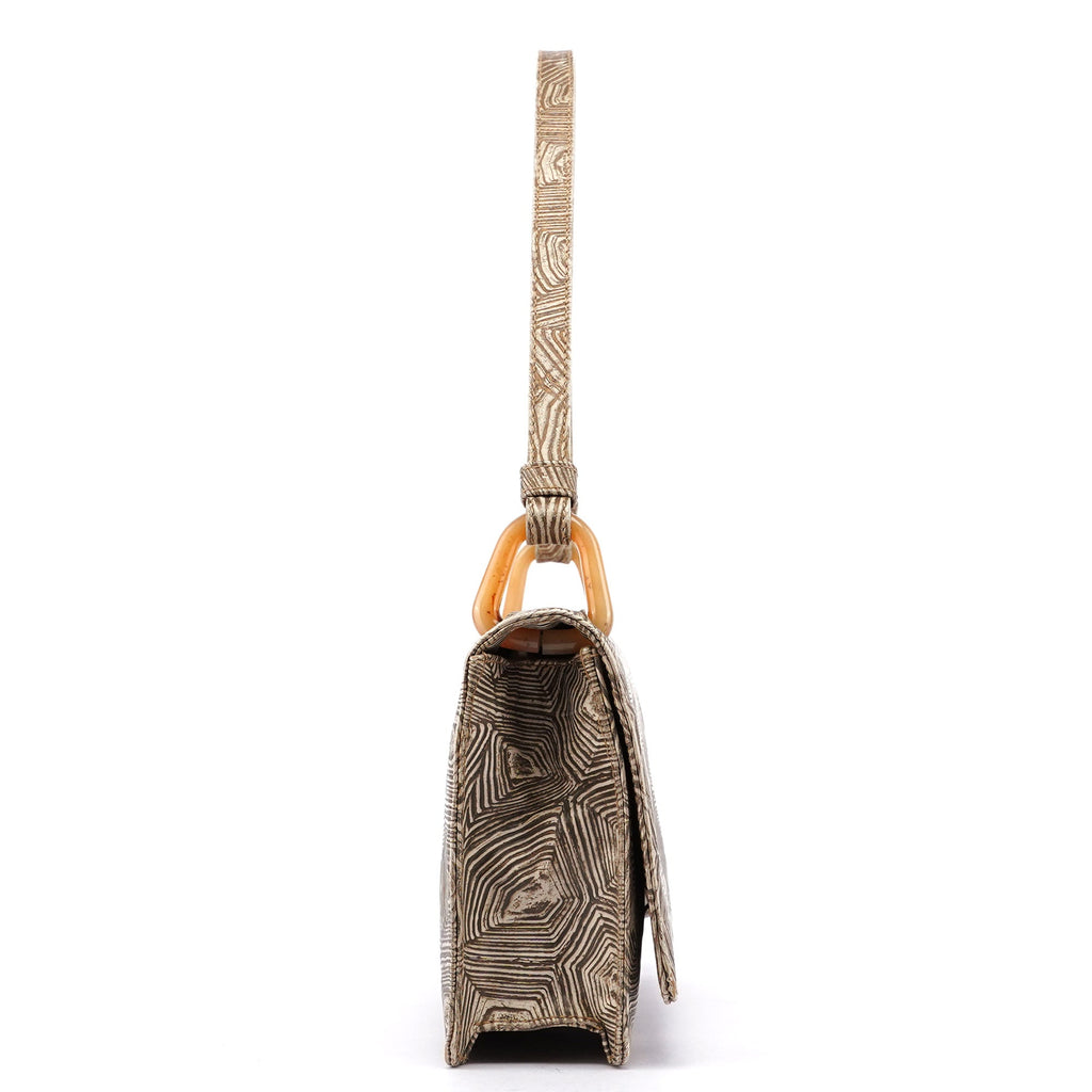 Beige Tartaruga Shoulder Bag