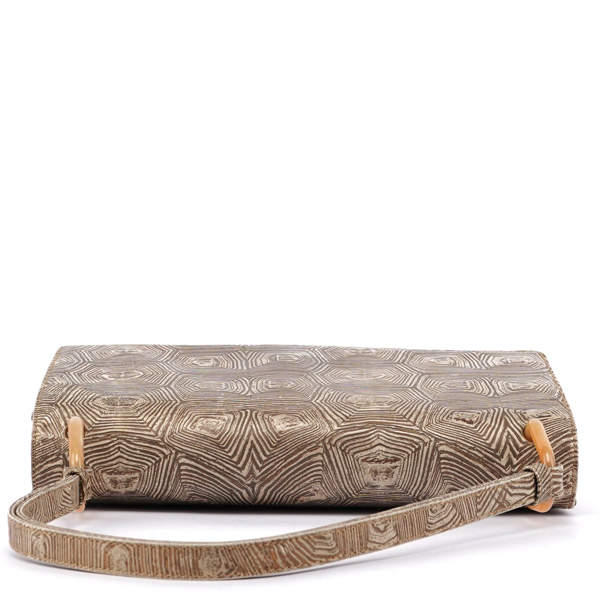 Beige Tartaruga Shoulder Bag