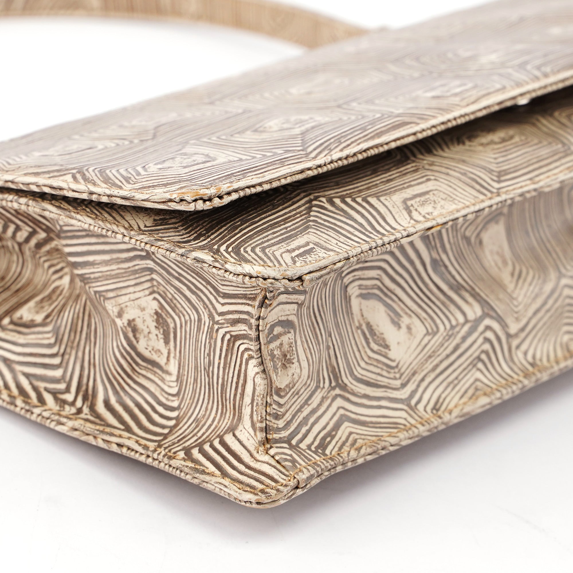 Beige Tartaruga Shoulder Bag
