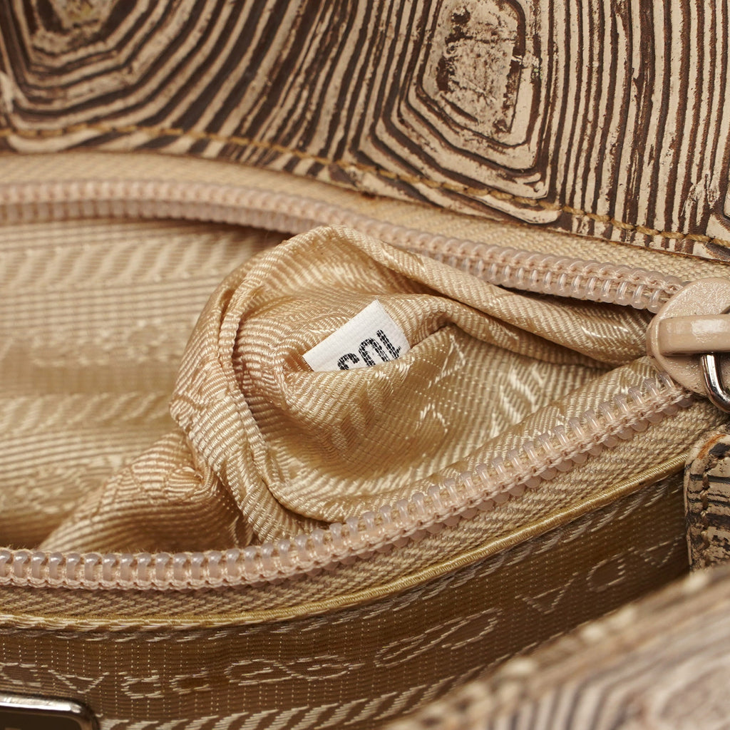 Beige Tartaruga Shoulder Bag