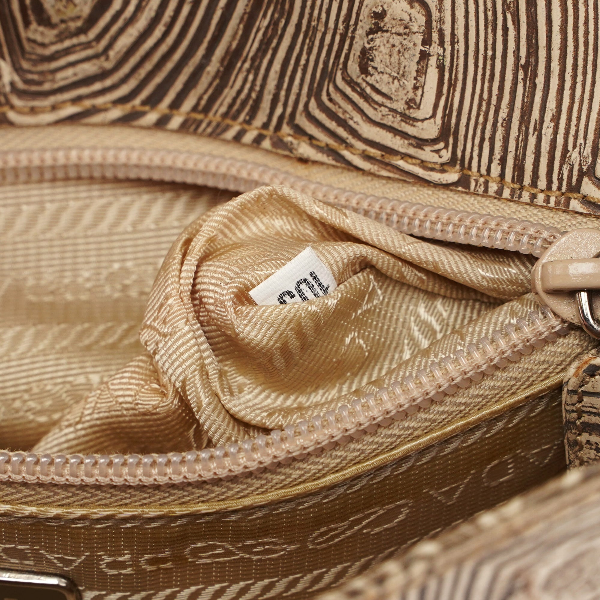 Beige Tartaruga Shoulder Bag