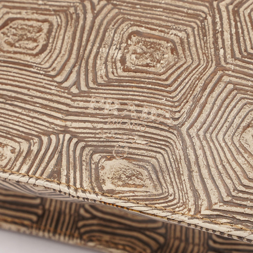 Beige Tartaruga Shoulder Bag