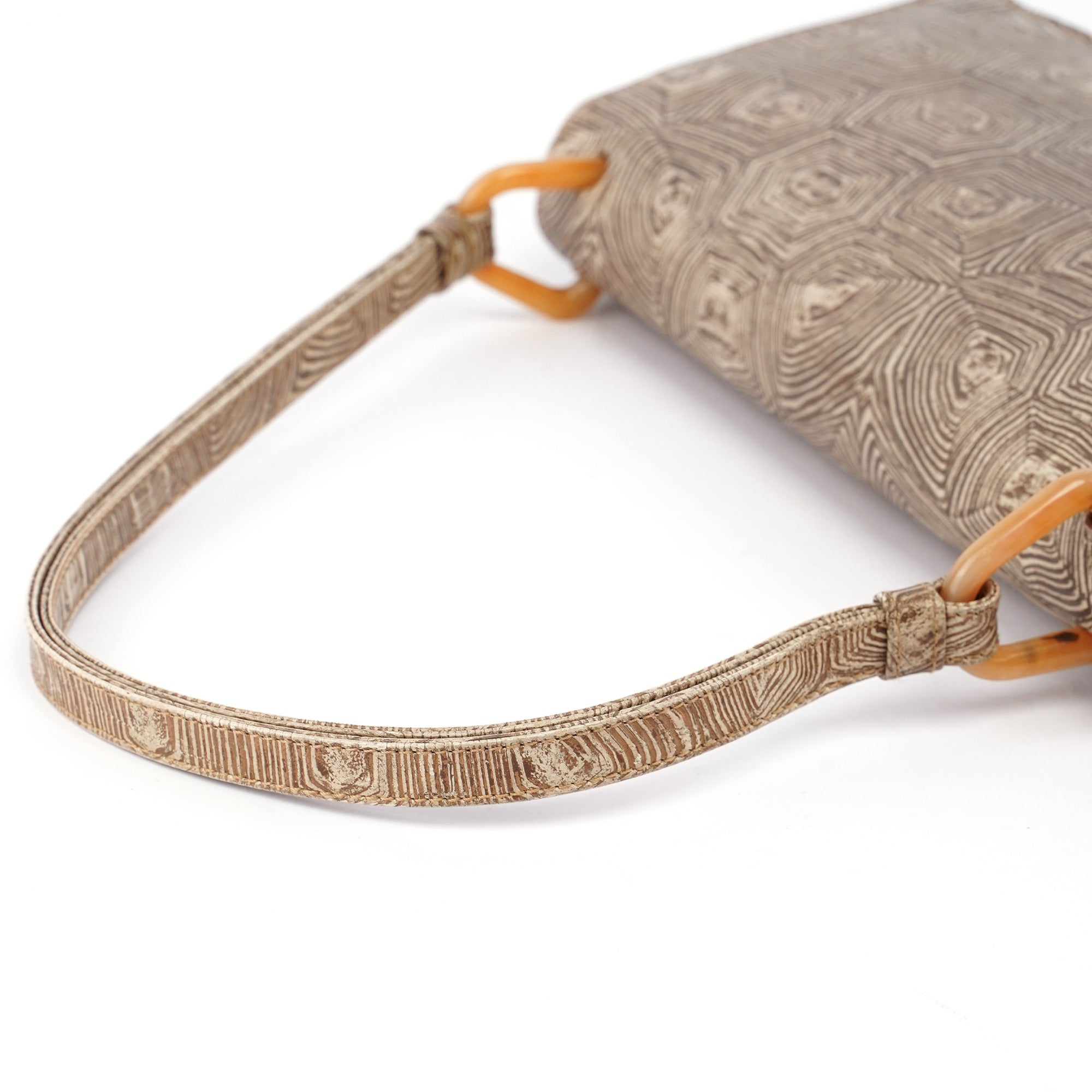 Beige Tartaruga Shoulder Bag