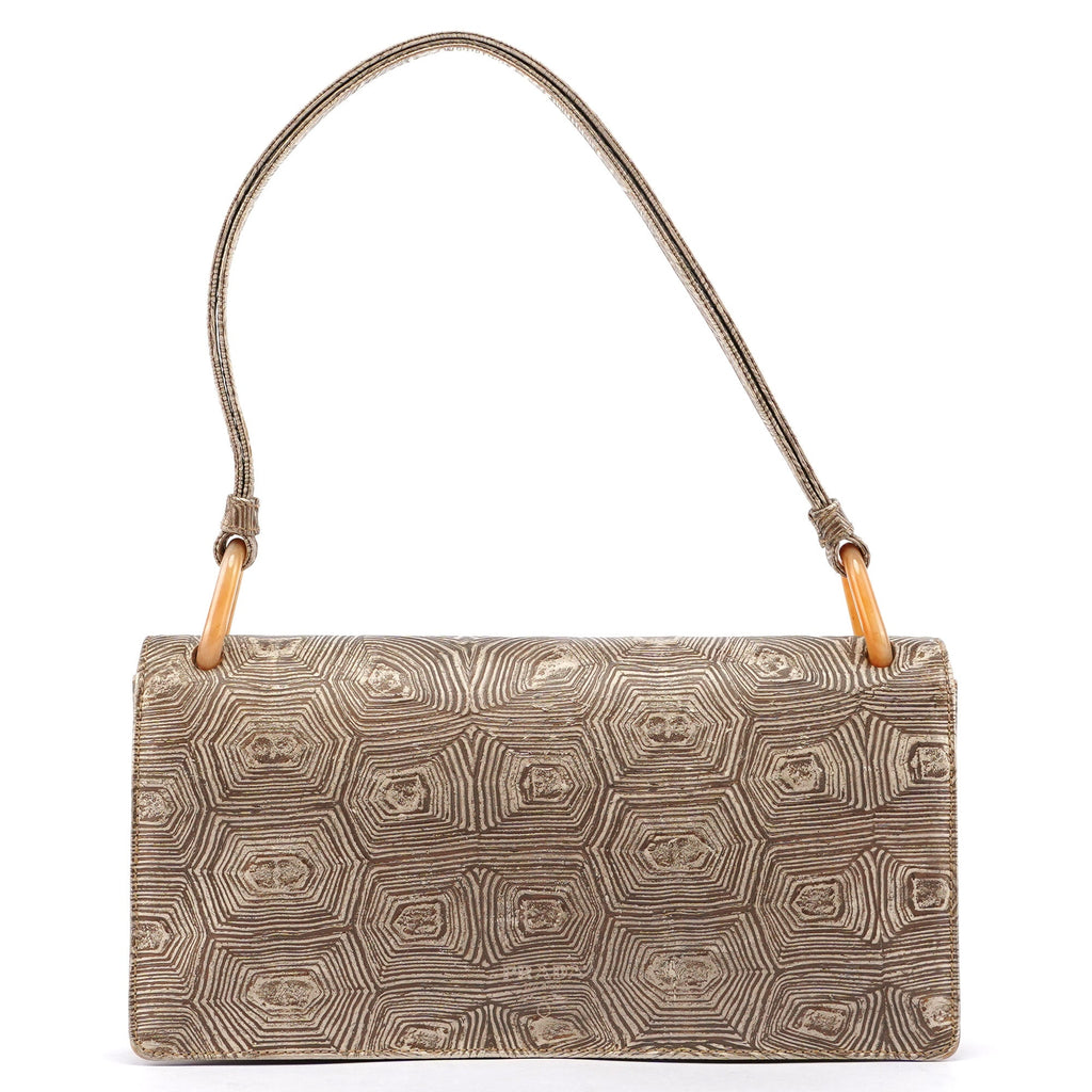 Beige Tartaruga Shoulder Bag