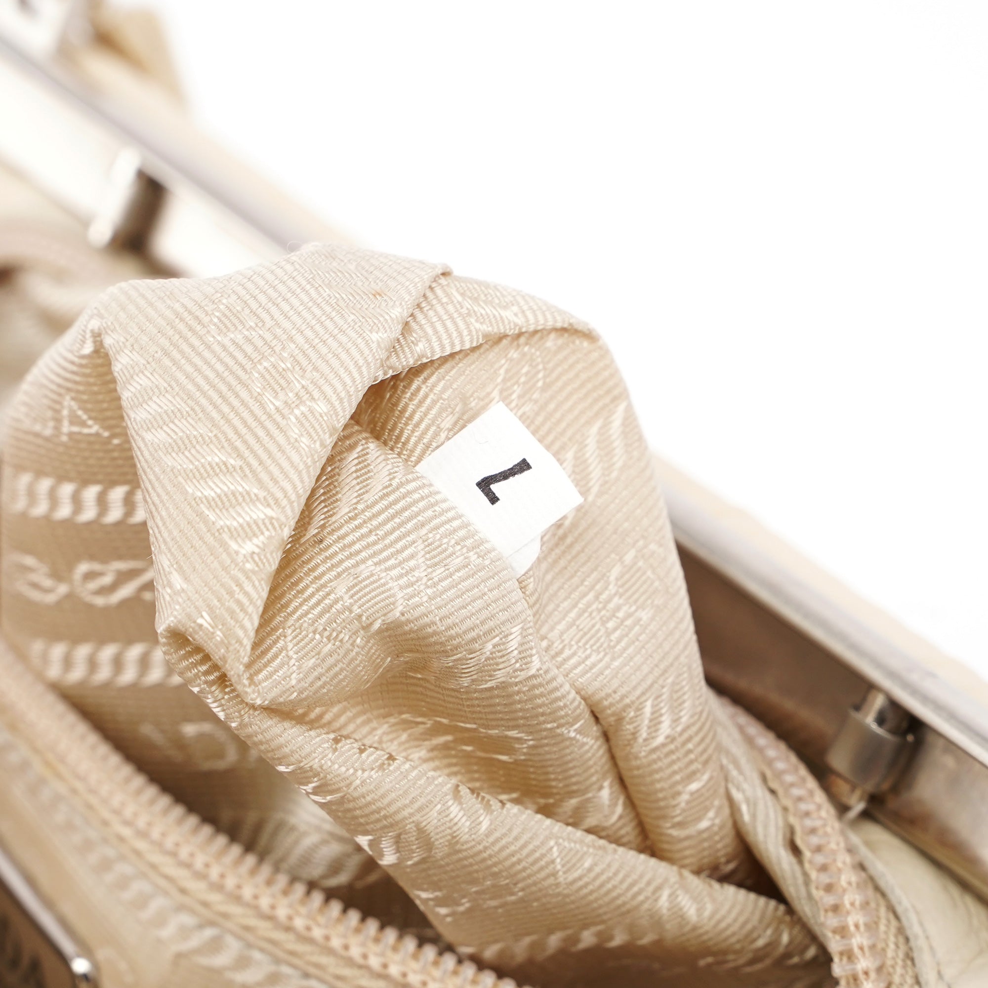 Beige Tessuto Vintage Bag