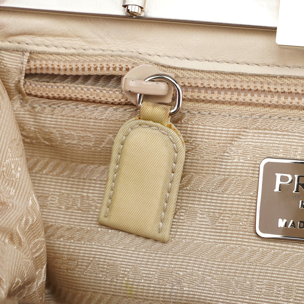 Beige Tessuto Vintage Bag