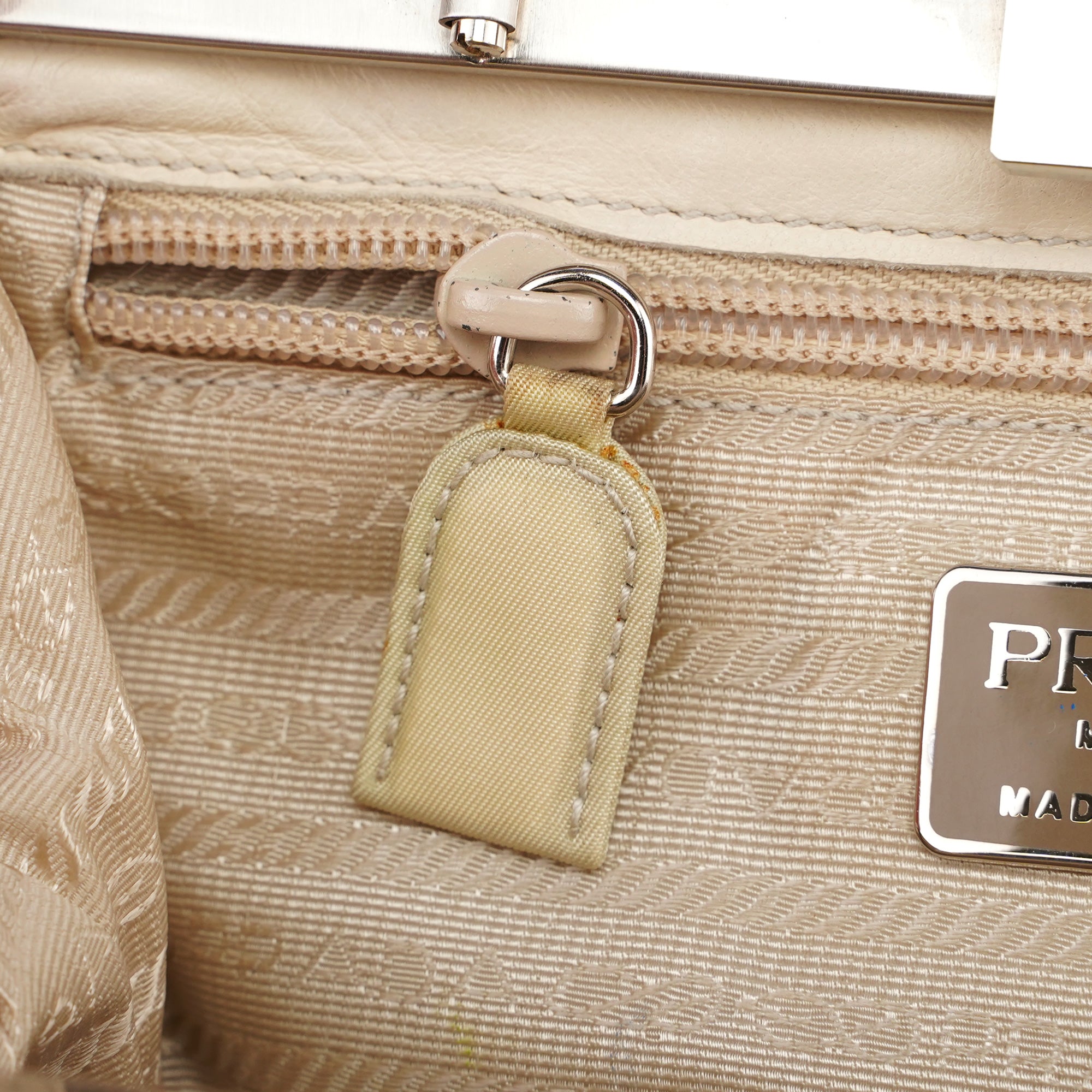 Beige Tessuto Vintage Bag