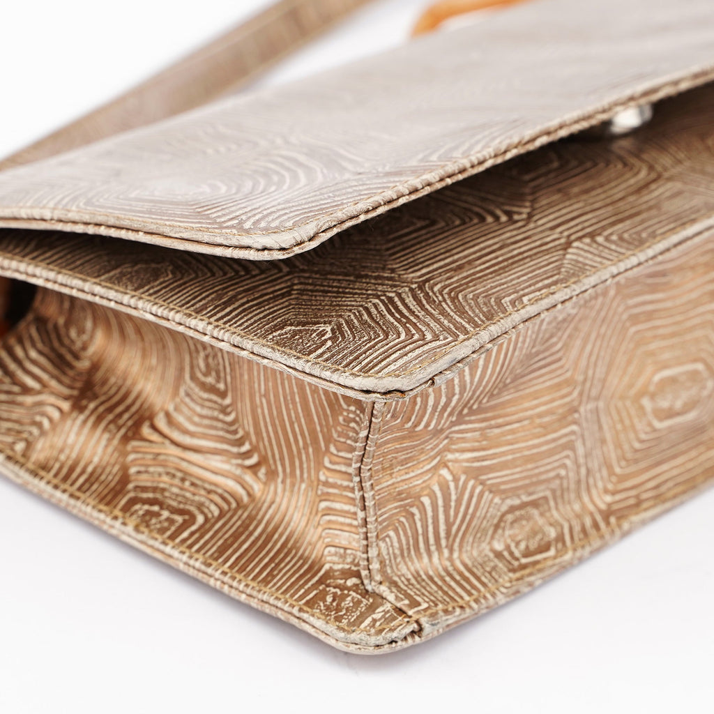 Beige Tortoise Shoulder Bag