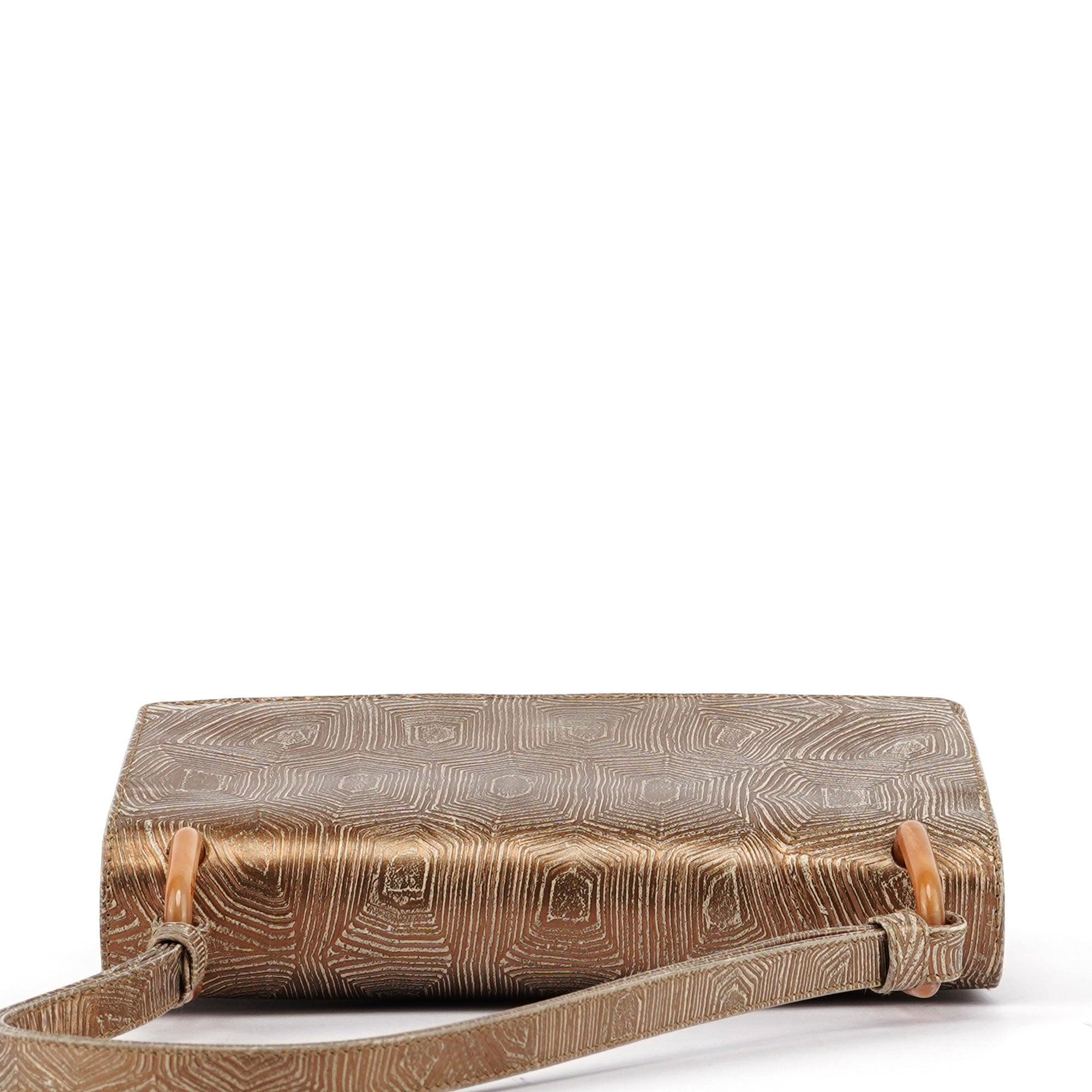Beige Tortoise Shoulder Bag