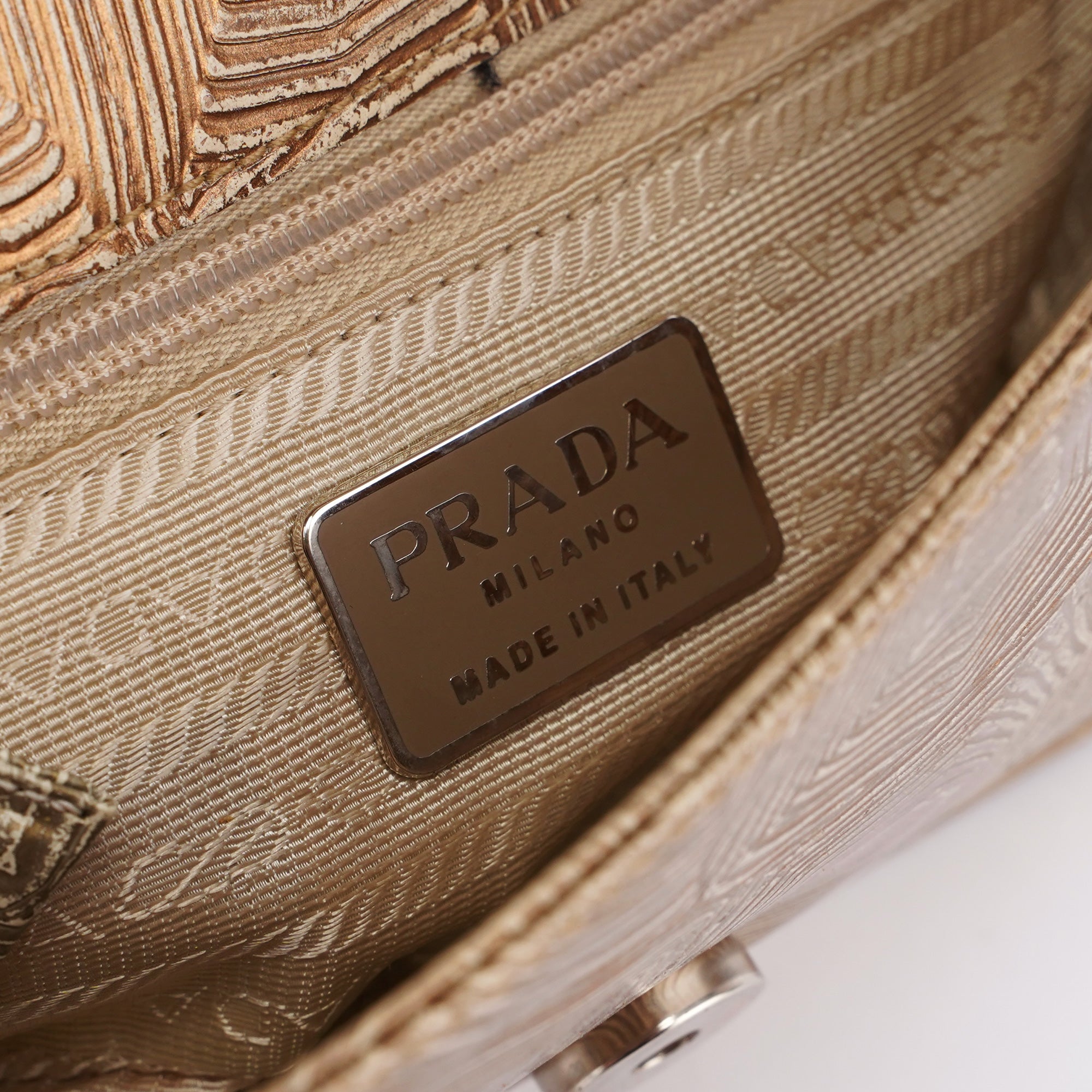 Beige Tortoise Shoulder Bag