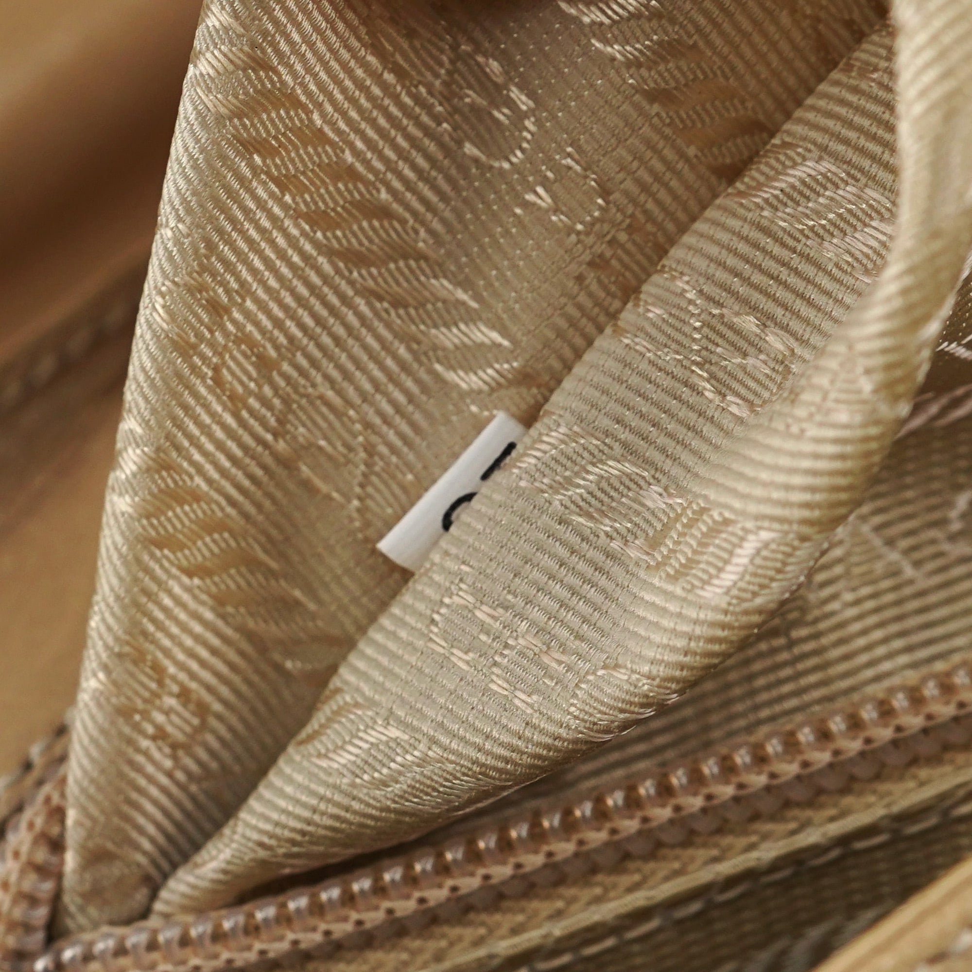 Beige Vitello Buckle Shoulder Bag