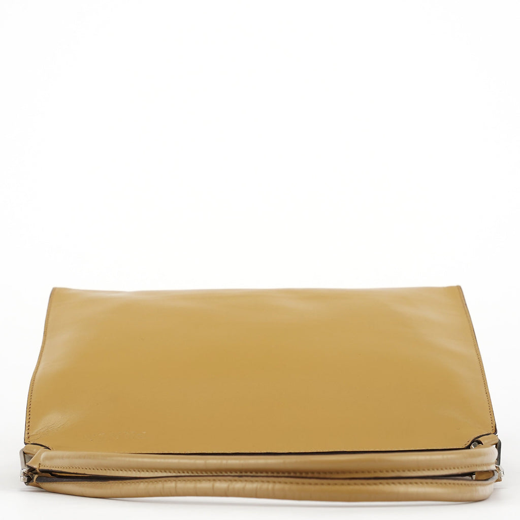 Soft Yellow Vitello Chic Shoulder Bag