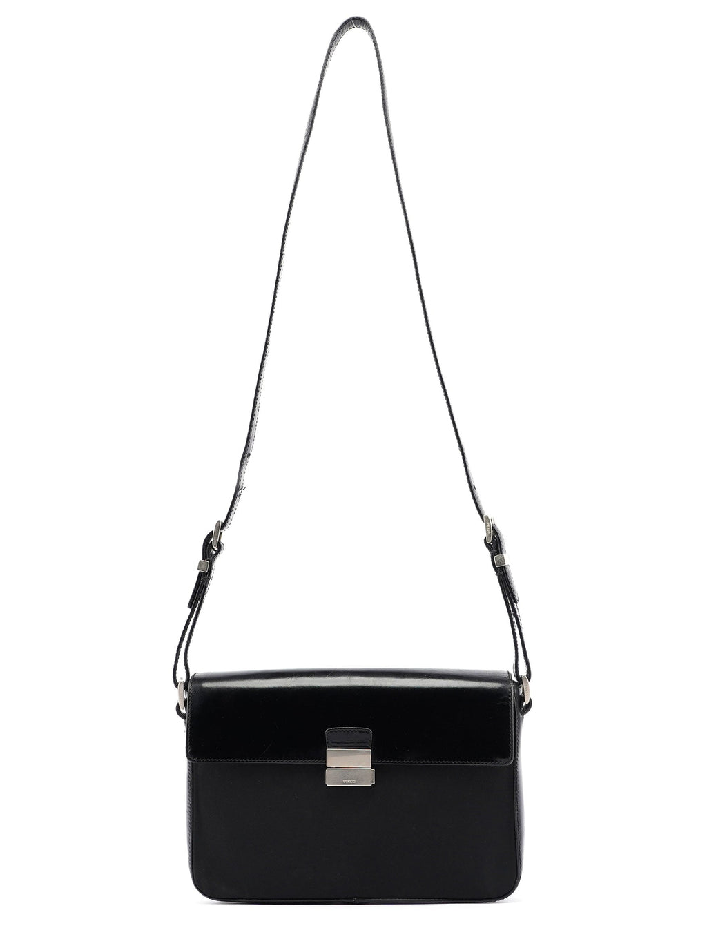 Black Buckle Shoulder Bag