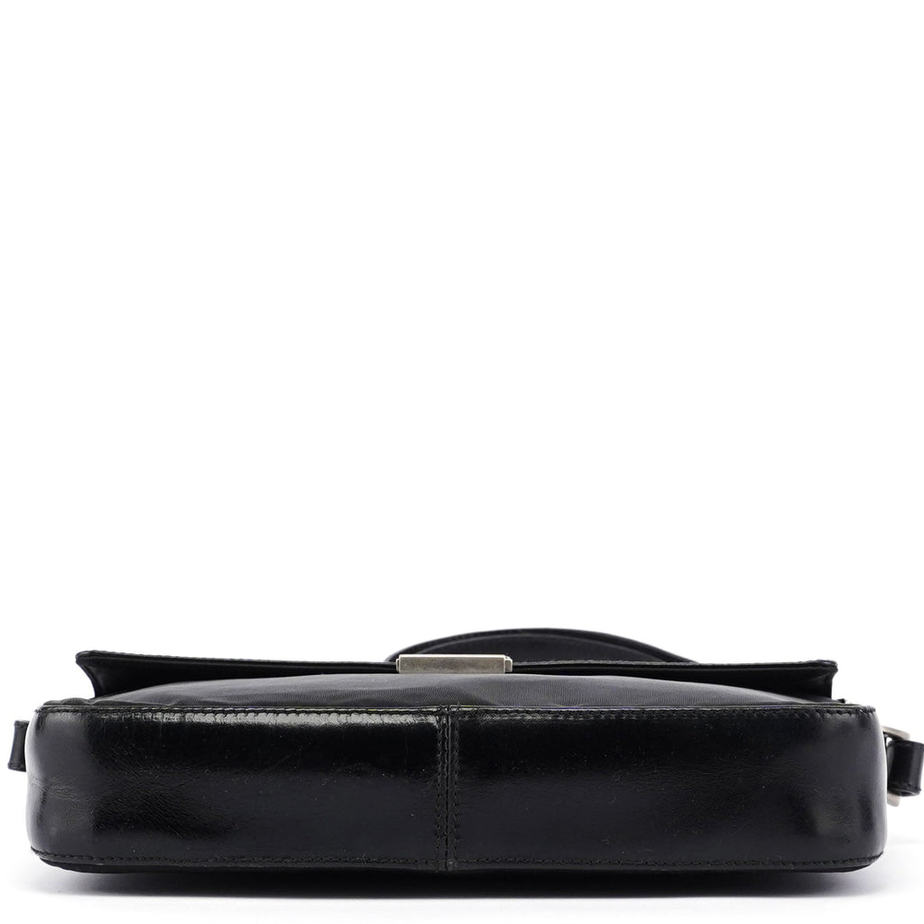 Black Buckle Shoulder Bag