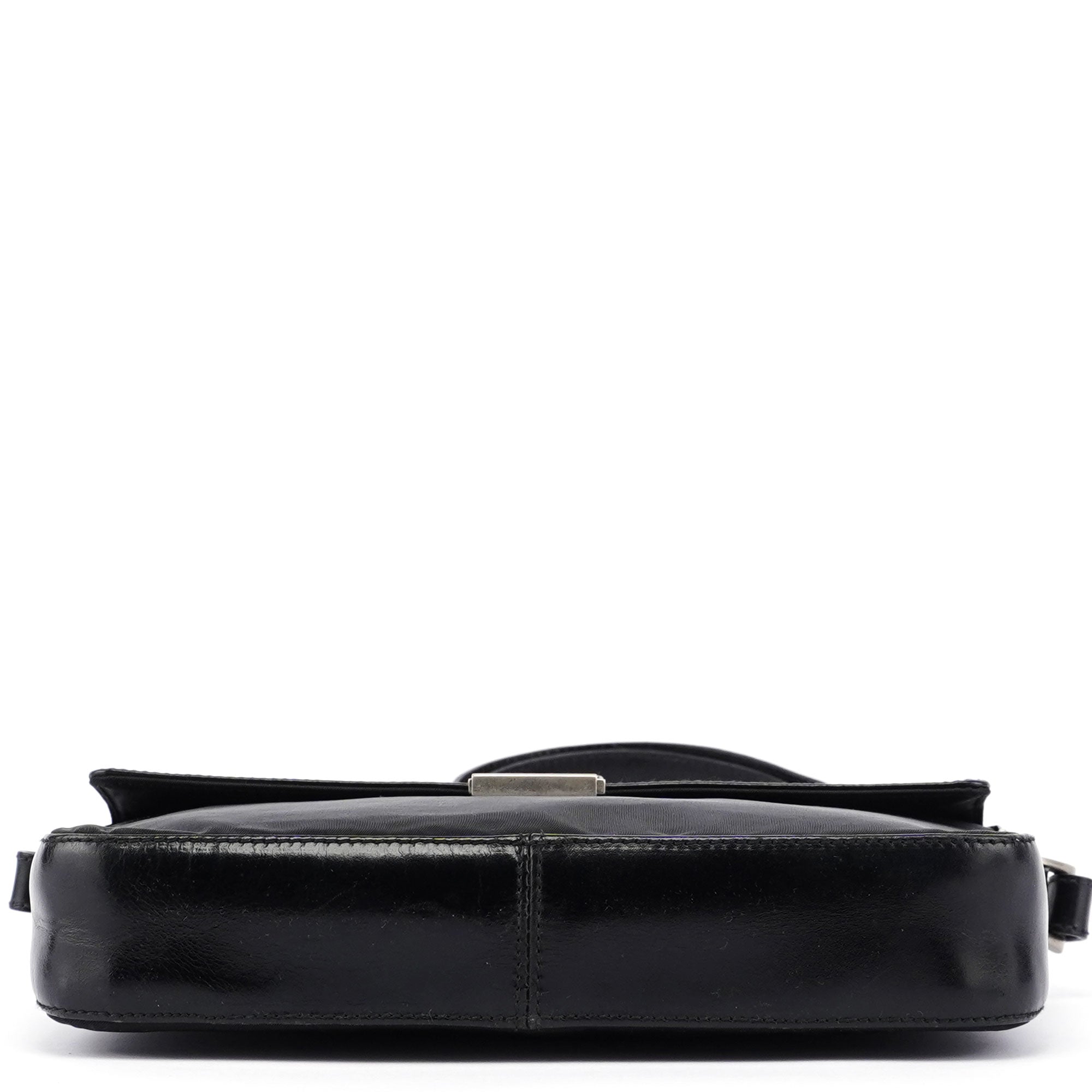 Black Buckle Shoulder Bag