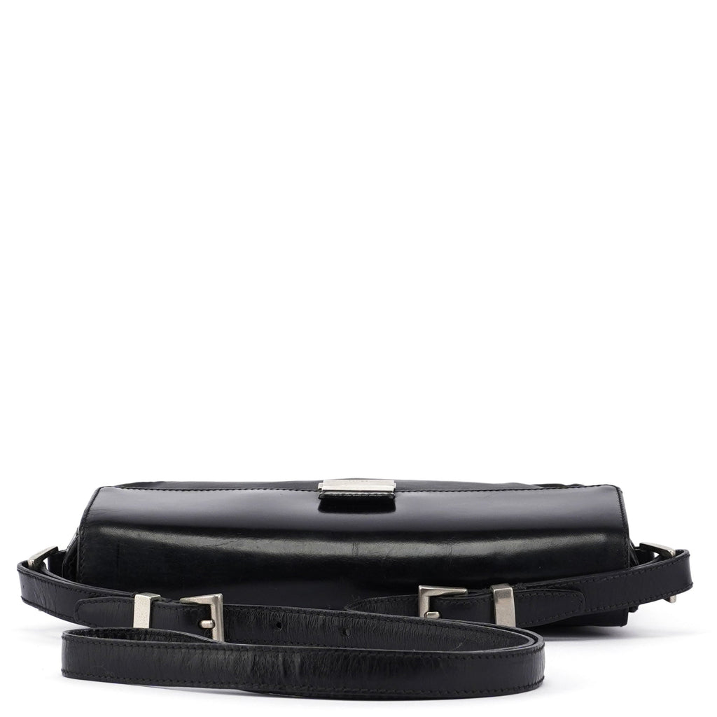 Black Buckle Shoulder Bag
