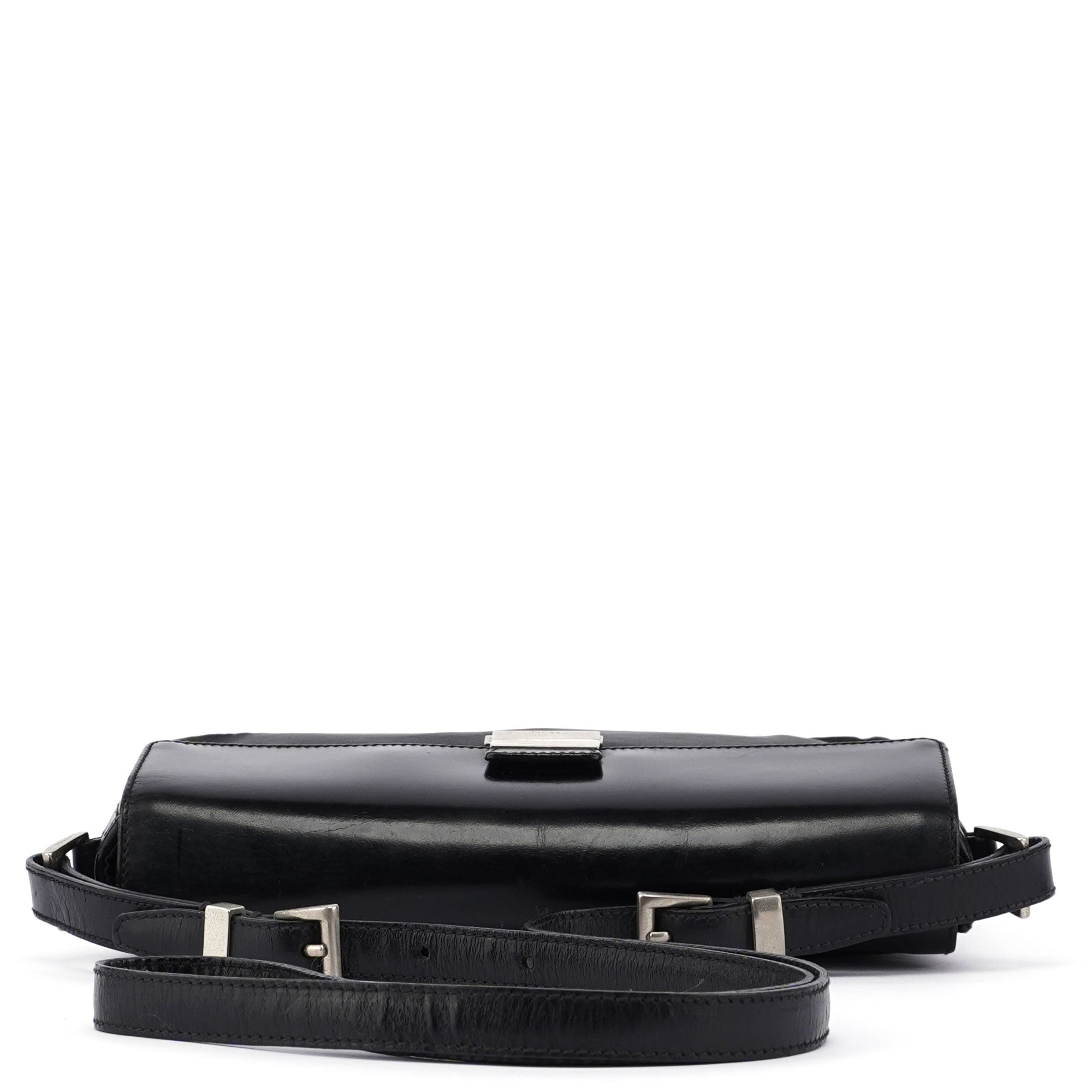 Black Buckle Shoulder Bag