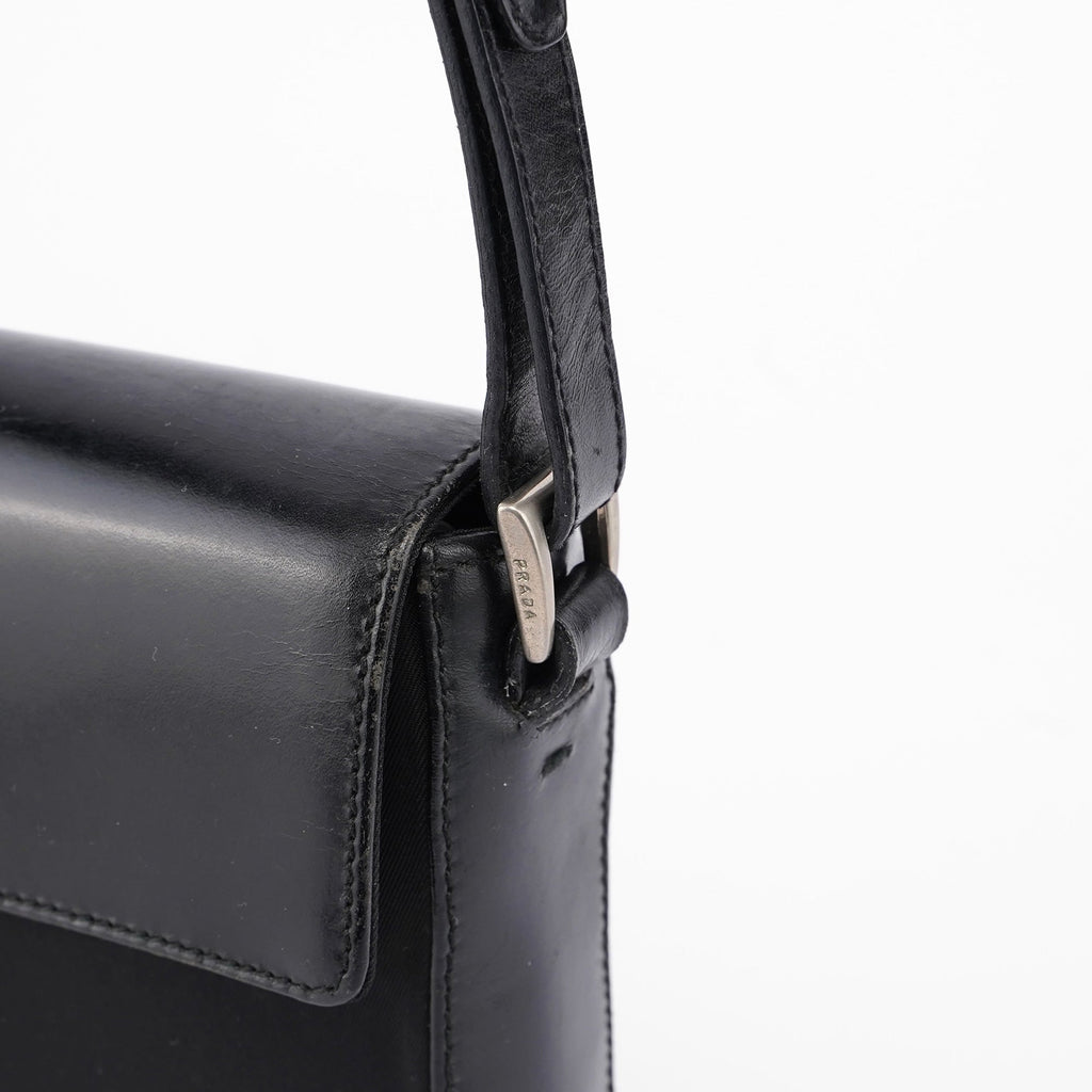 Black Buckle Shoulder Bag