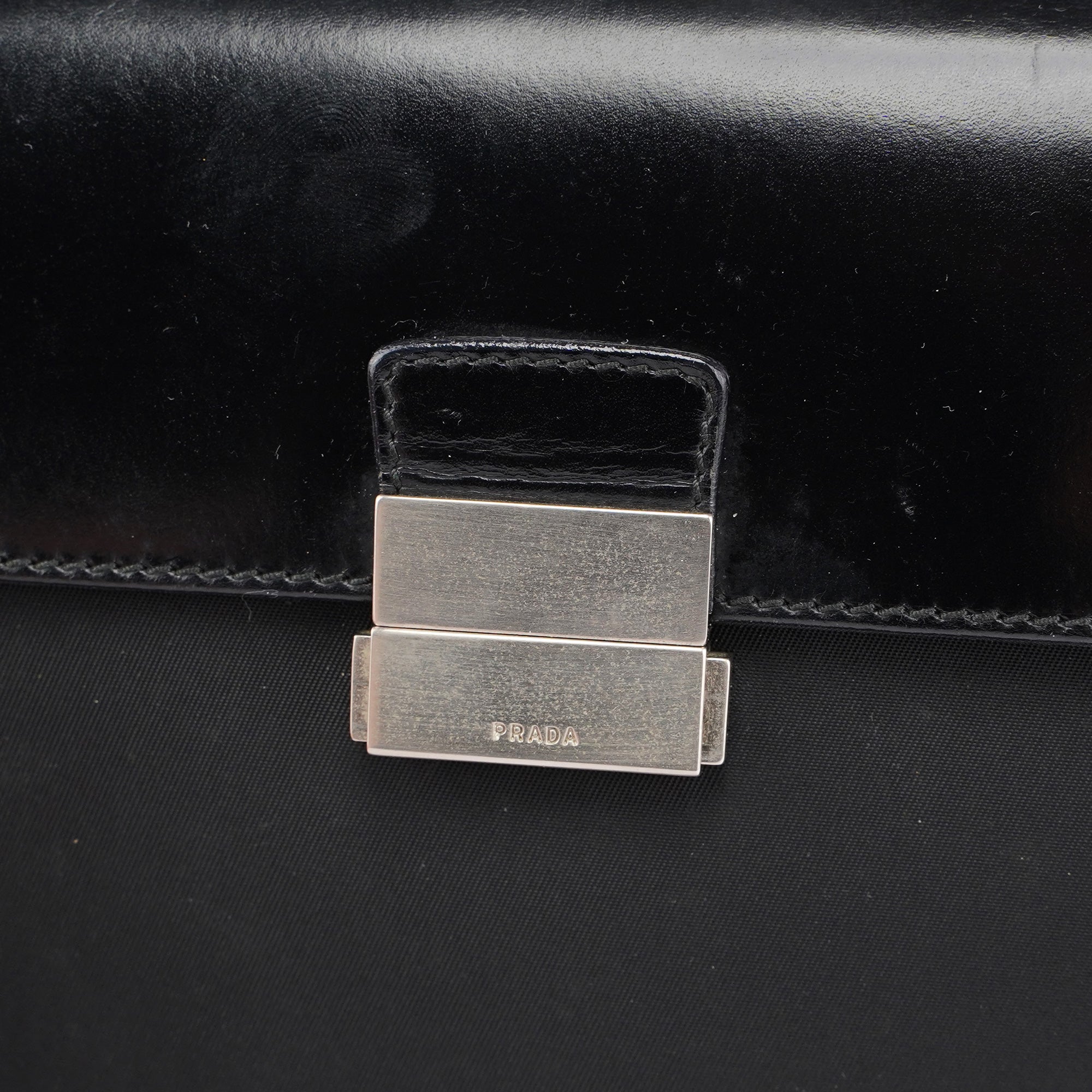 Black Buckle Shoulder Bag