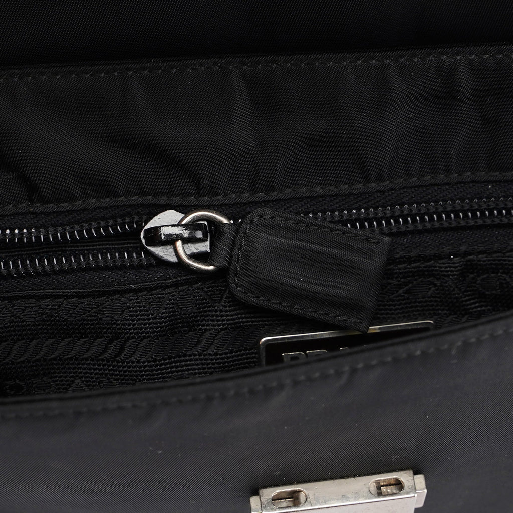 Black Buckle Shoulder Bag