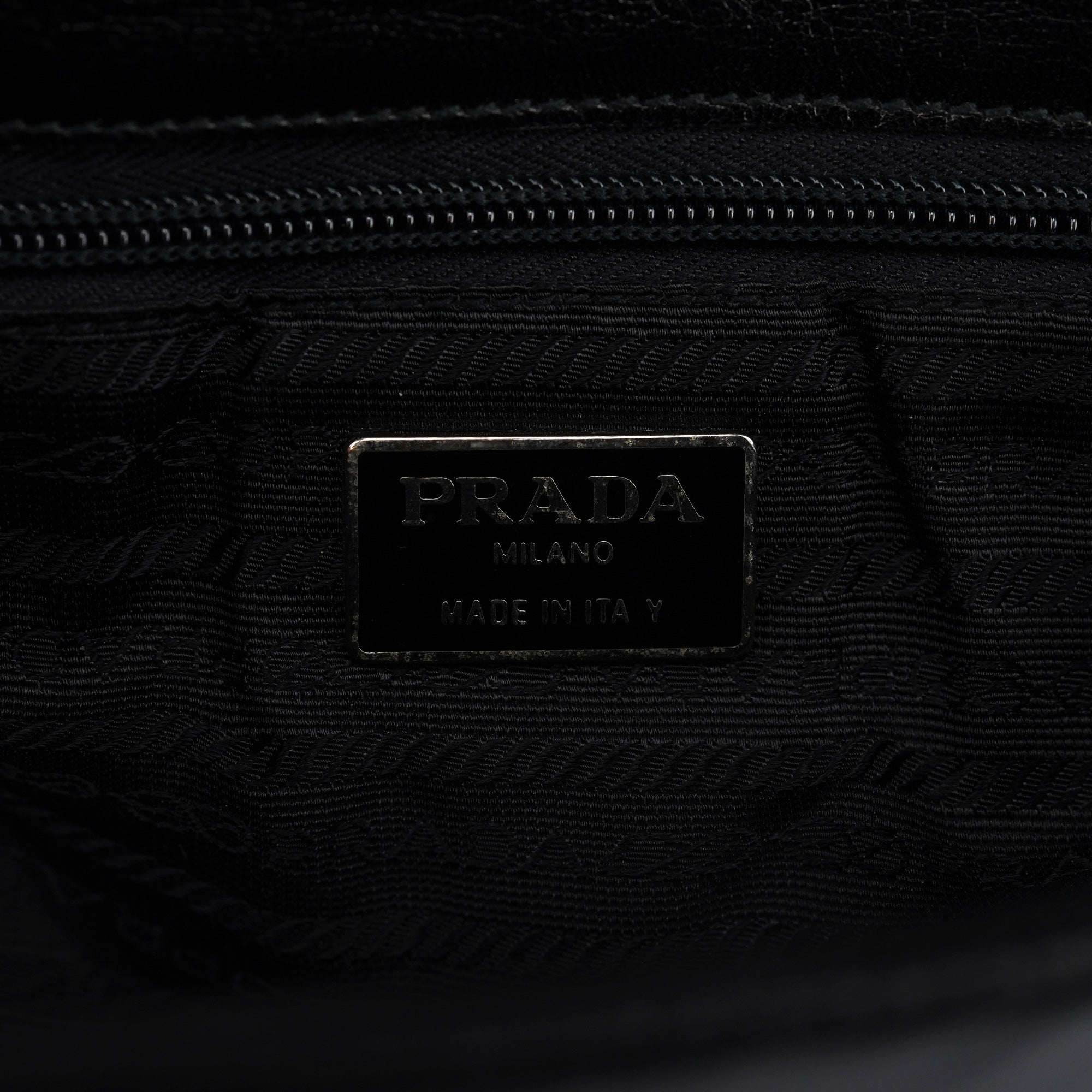 Black Calfskin Madras Swing Shoulder Bag