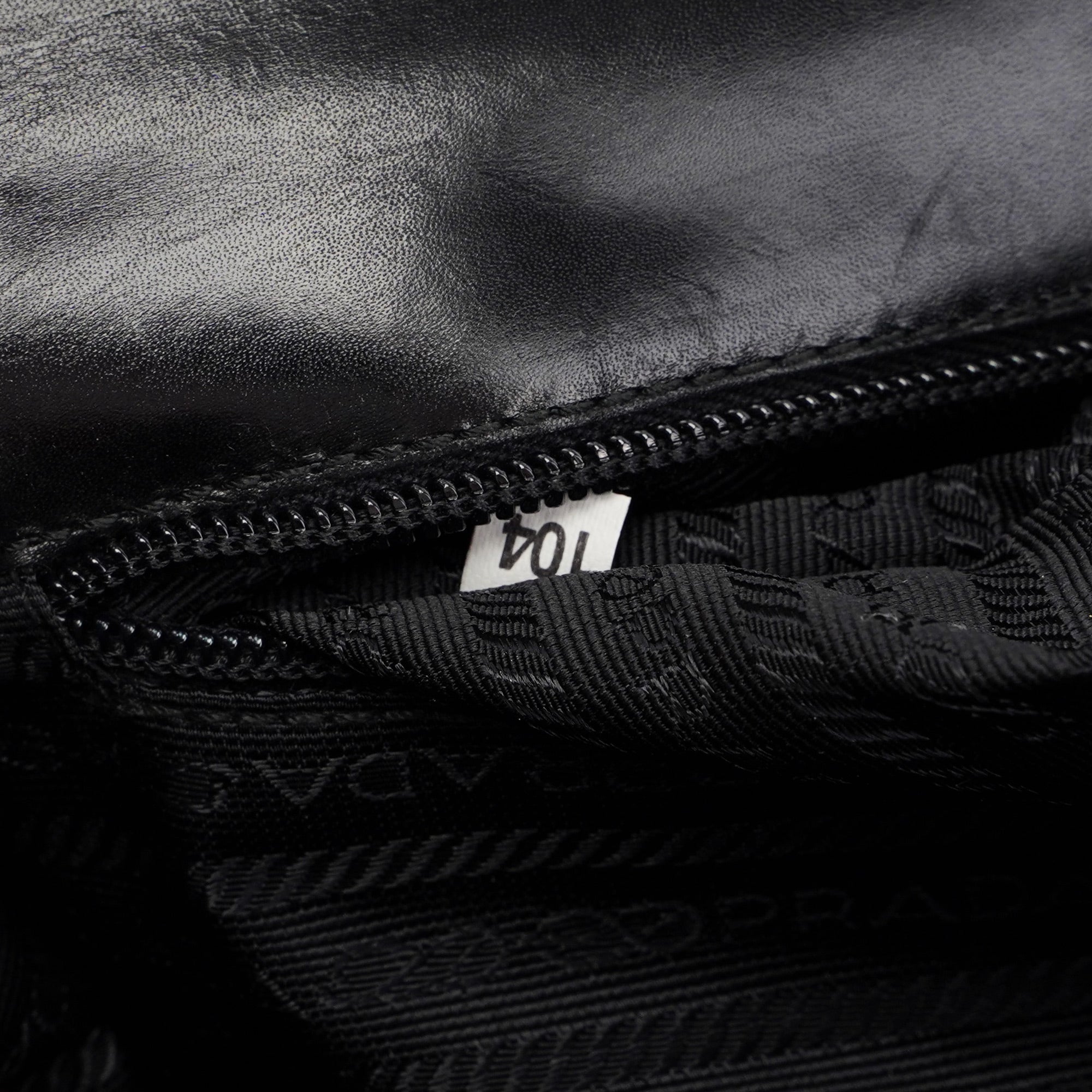 Black Calfskin Top Handle Flap Bag