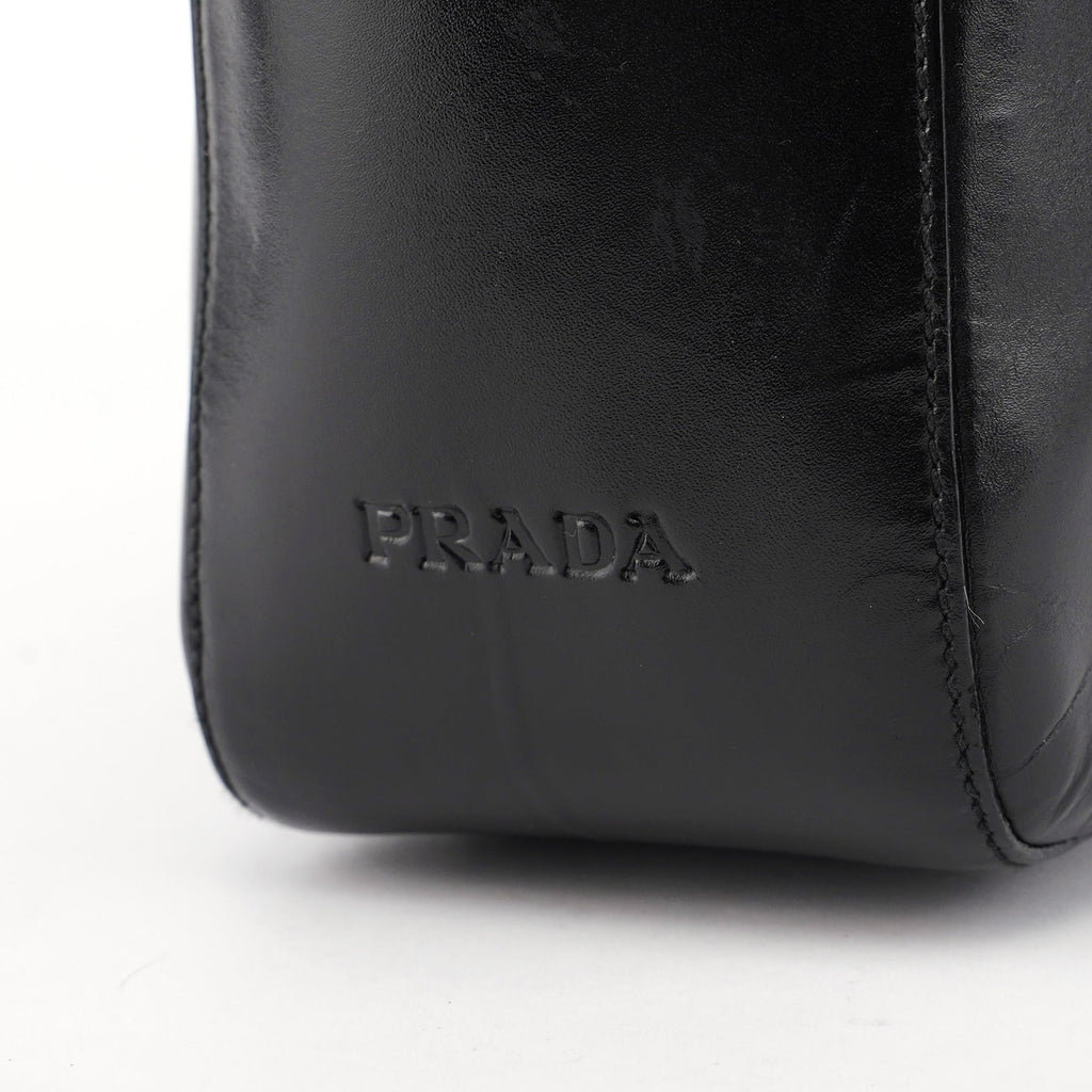 Black Calfskin Tote Bag