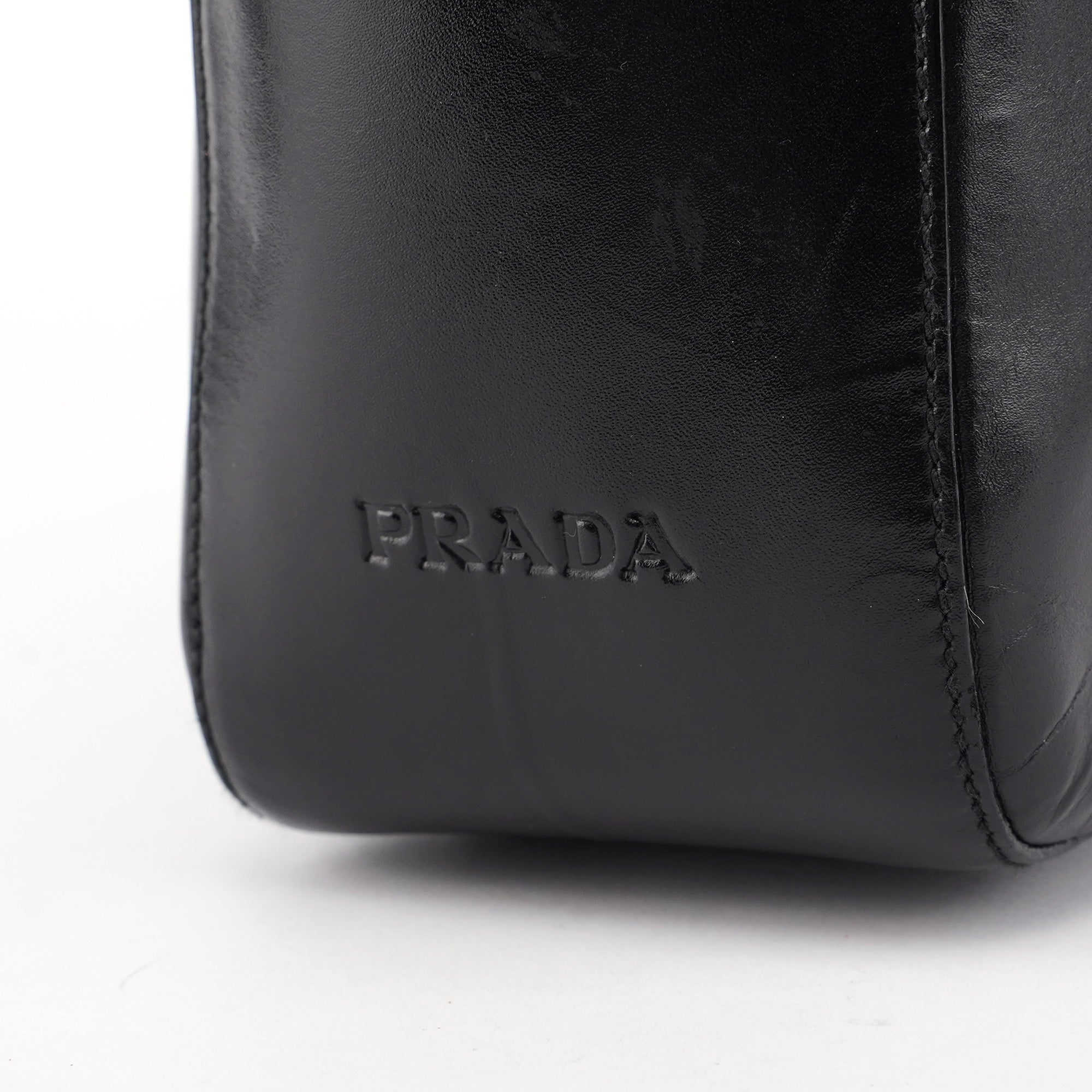 Black Calfskin Tote Bag